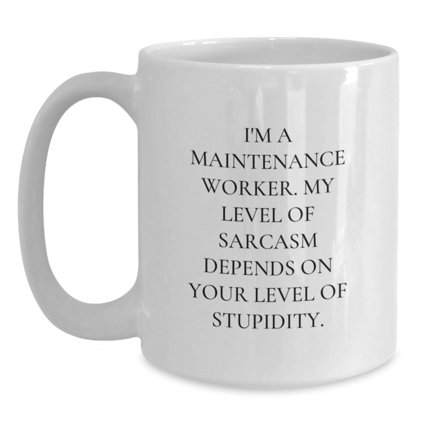 Maintenance Worker Keepsake White Coffee Mug Birthday Gift for Him - Main