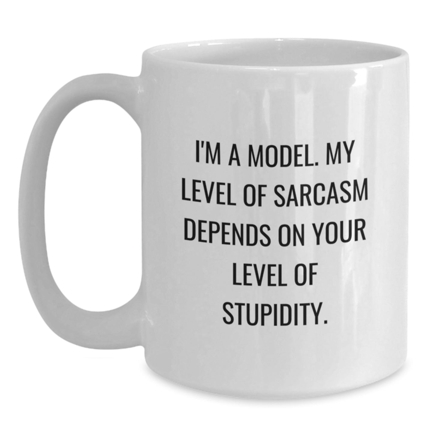 Funny Model Gifts for Men Women Friends Coworkers Family - I'm A Model White Coffee Mug, Birthday Unique Presents - Main