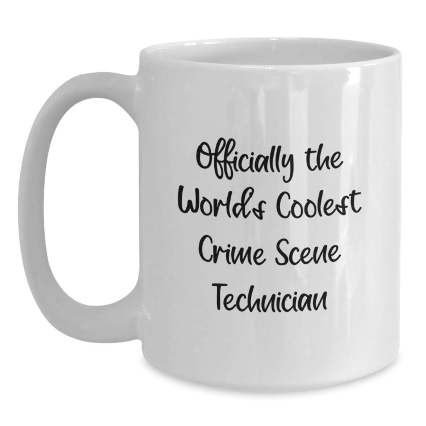Gifts from Crime Scene Enthusiasts, Funny Crime Scene Technician Graduation Unique Gifts for Men, Women, Friends, Colleagues, with Officially The World's Coolest Mugs - Main
