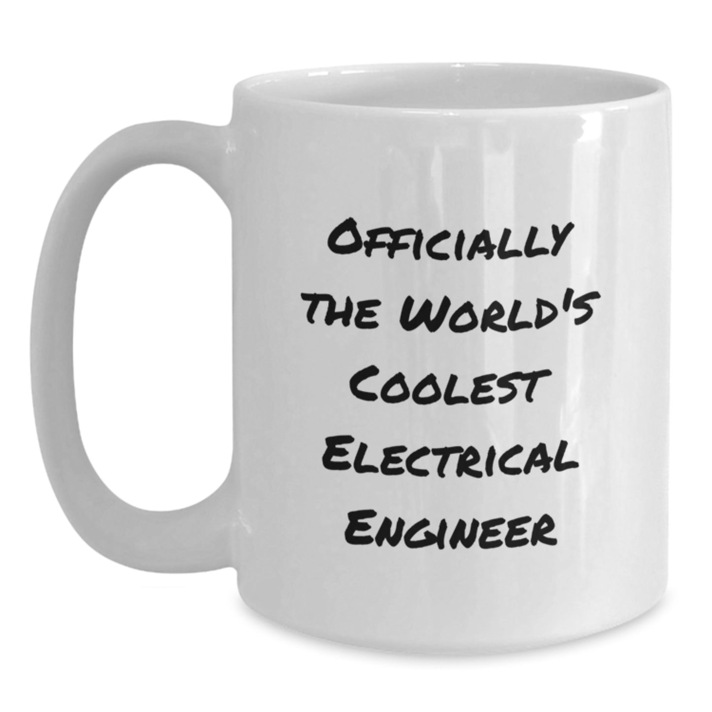 Electrical Engineer Gifts, Cute Quote White Coffee Mug, Officially The World's Coolest Electrical Engineer, Perfect for Graduation Unique Gifts - Main