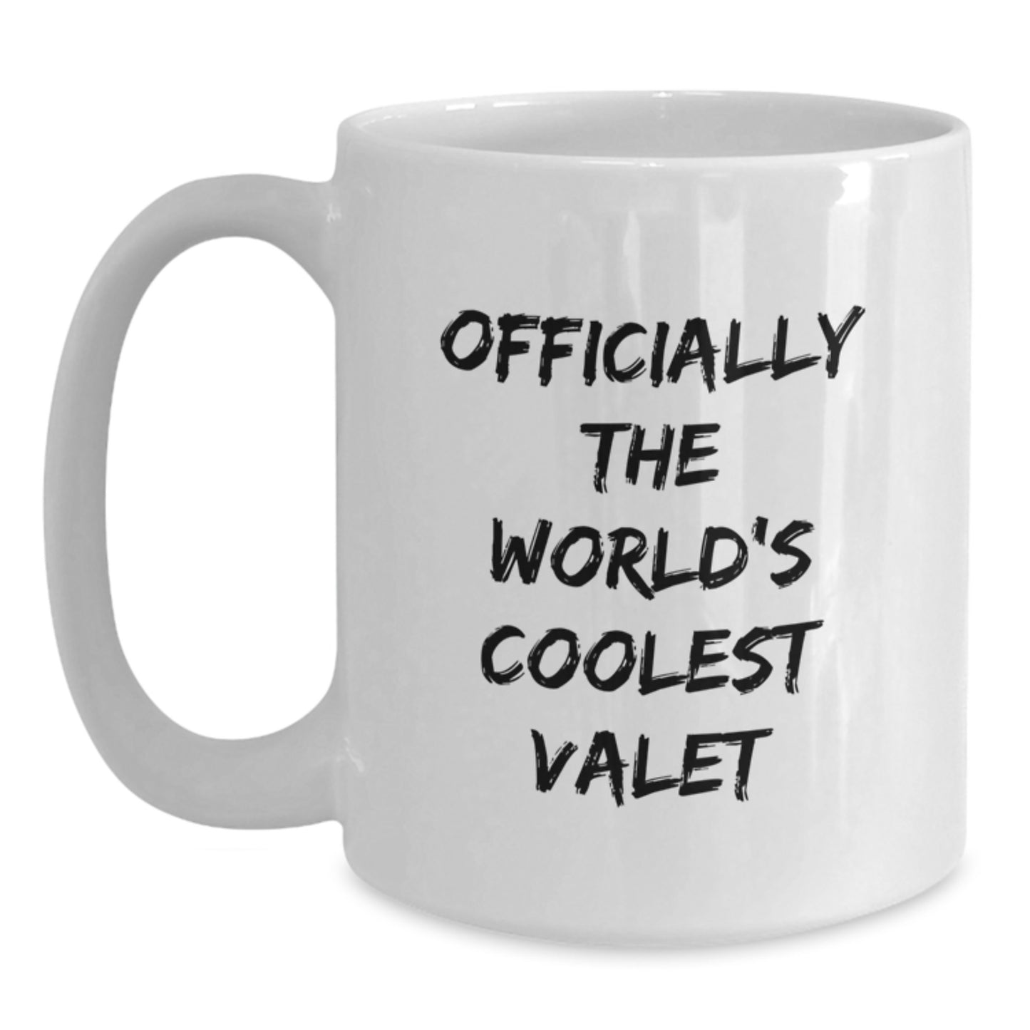 Graduation Gift Officially The World's Coolest Valet White Mug for Her - Main