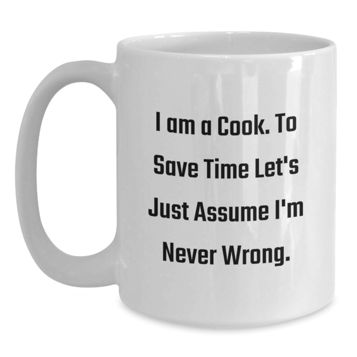 For Him Keepsake White Ceramic Coffee Mug – I Am A Cook Birthday Gift - Main