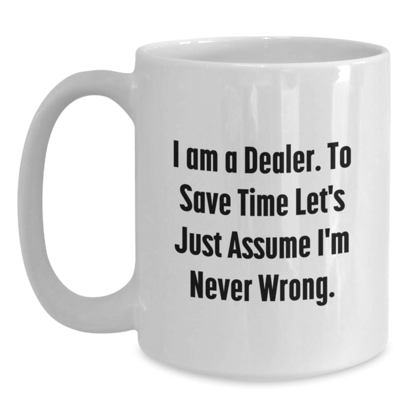 Dealer Keepsake White Coffee Mug for Him Birthday Gift - Main