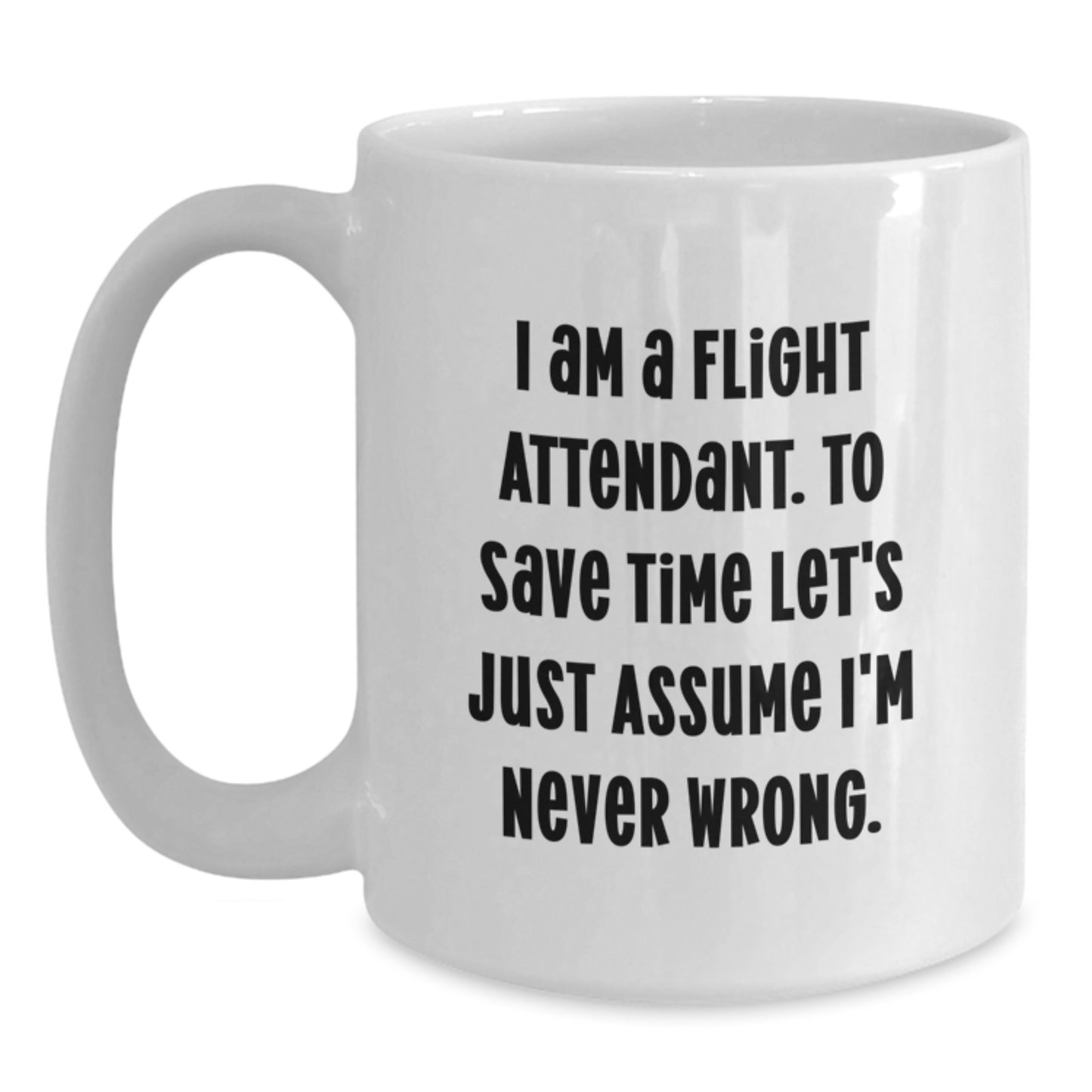 Birthday Gift Flight Attendant White Coffee Mug for Her – Present - Main