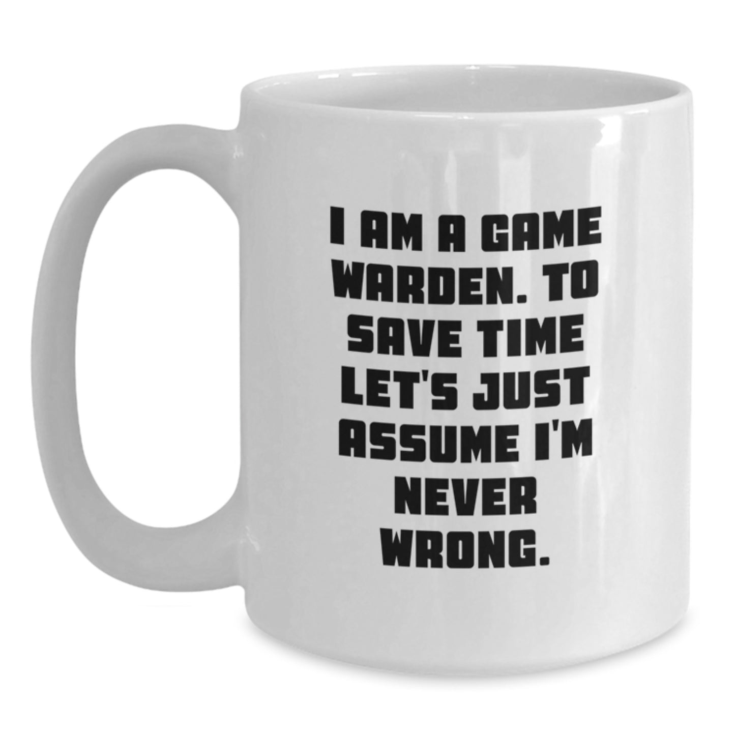 Game Warden Keepsake White Coffee Mug for Him Birthday Gift - Main