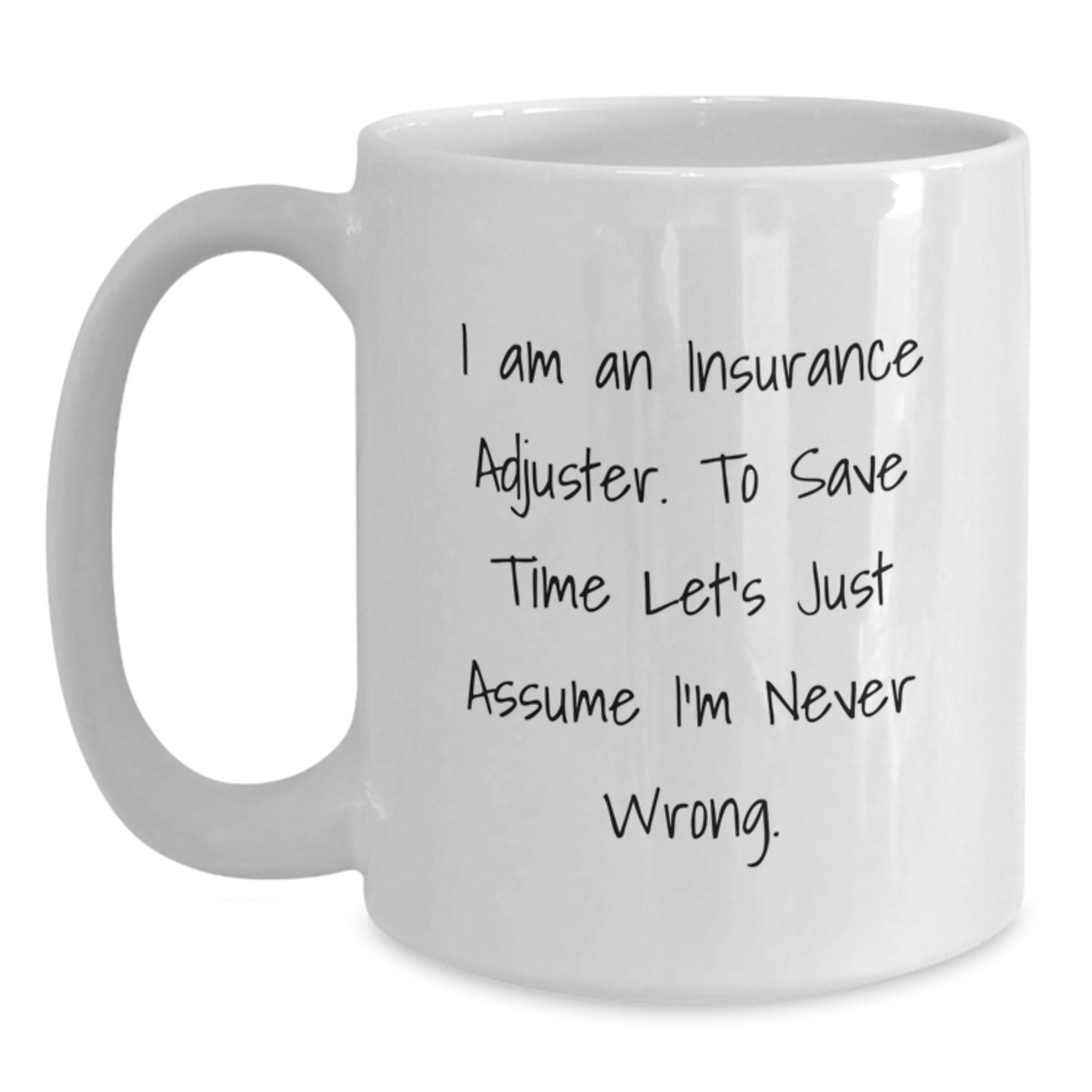 Premium Insurance Adjuster Keepsake Ceramic Mug for Him Birthday Gift - Main