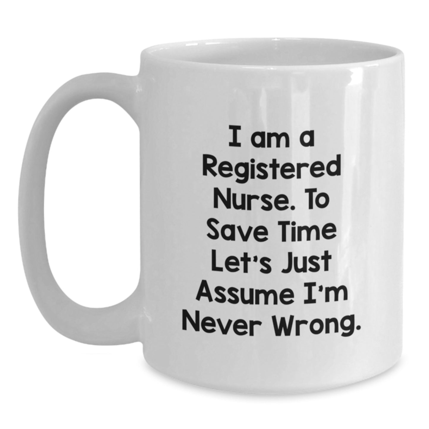 Registered Nurse Keepsake White Coffee Mug for Him Birthday Gift - Main