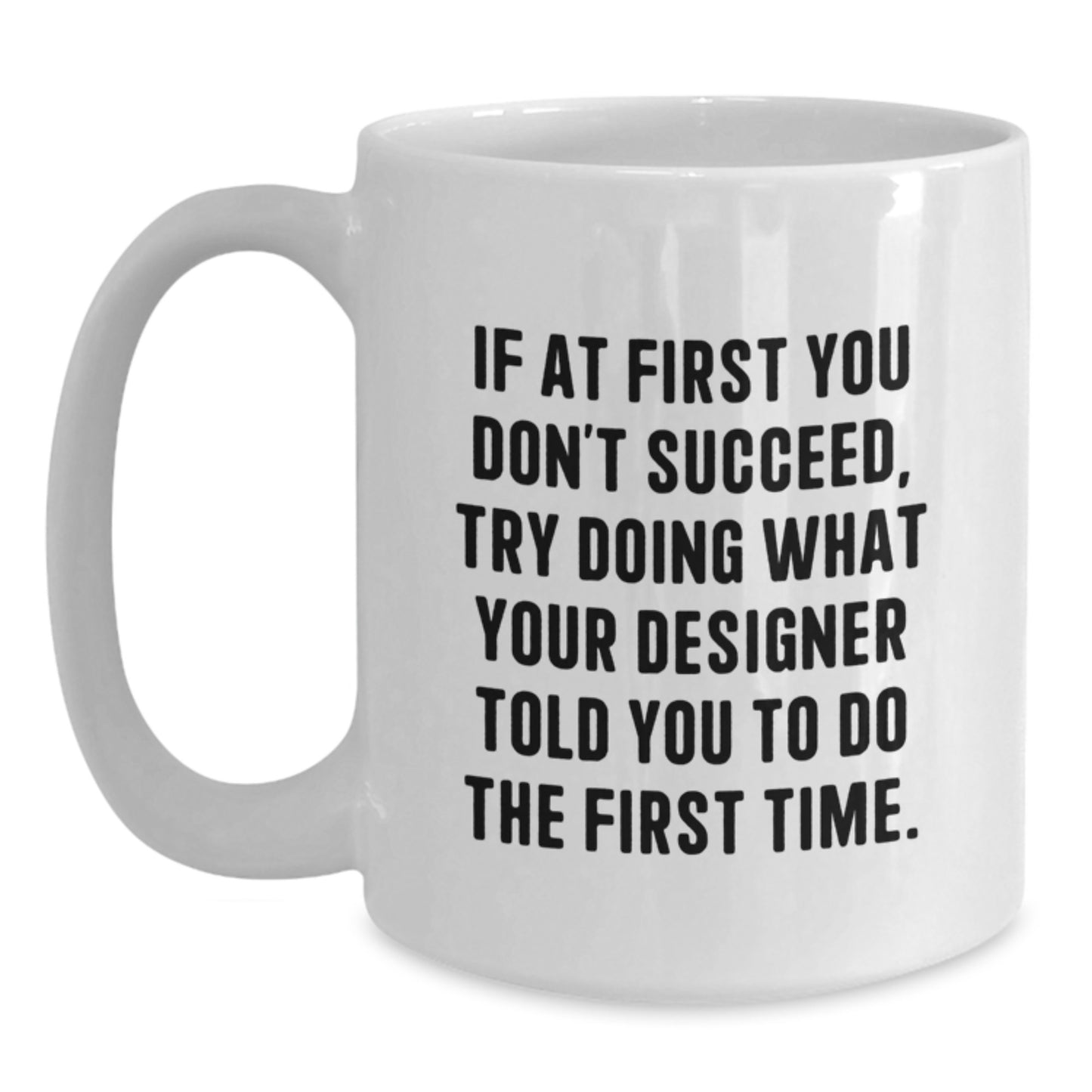 Designer White Coffee Mug Keepsake Birthday Gift for Him - Main