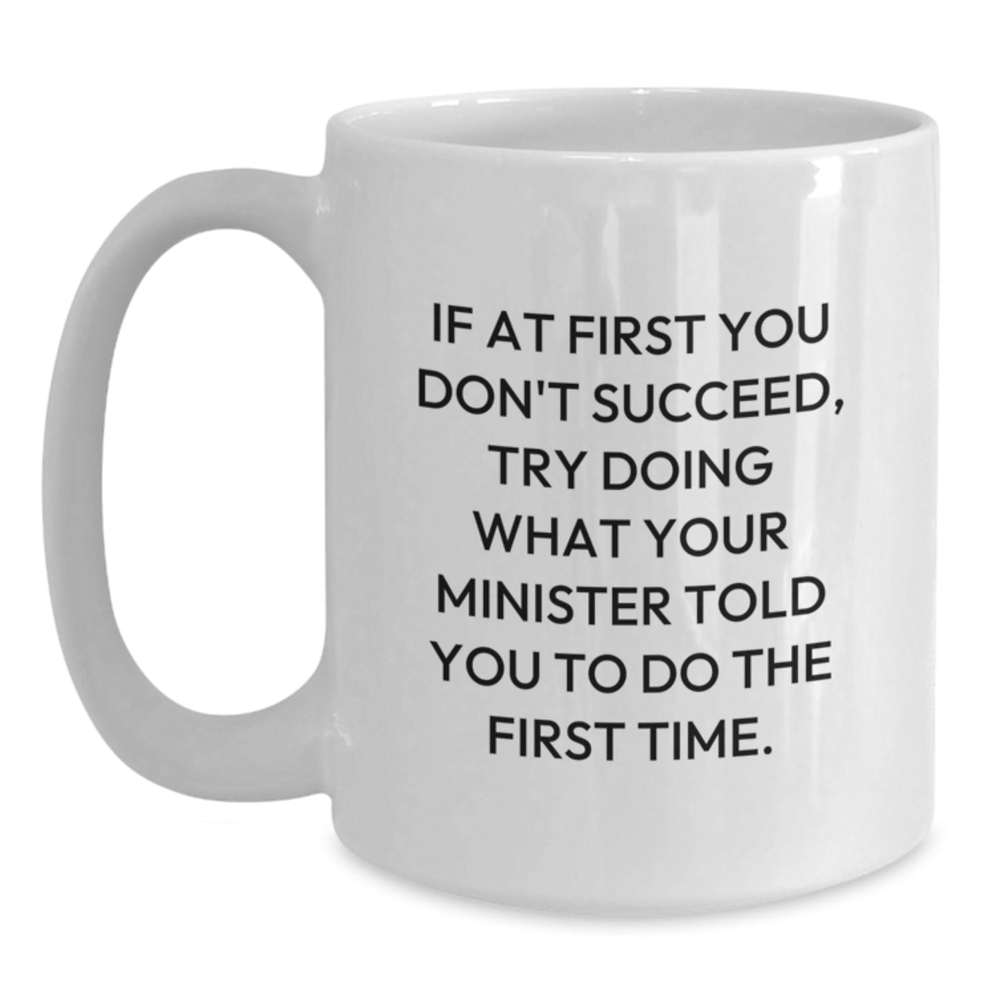 Minister Keepsake White Coffee Mug for Him Birthday Surprise Gift - Main