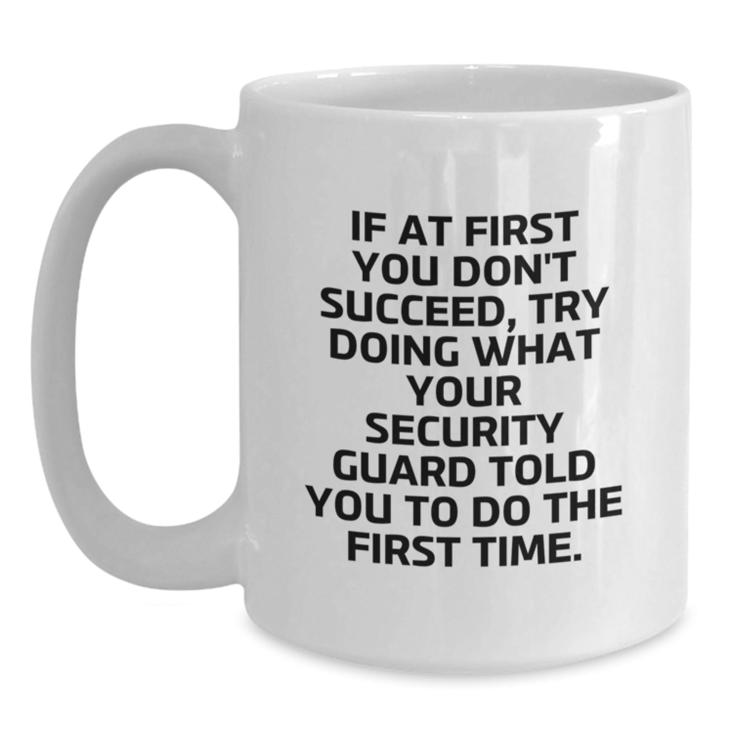 Security Guard Keepsake Mug for Him Birthday Gift with Funny Quote - Main