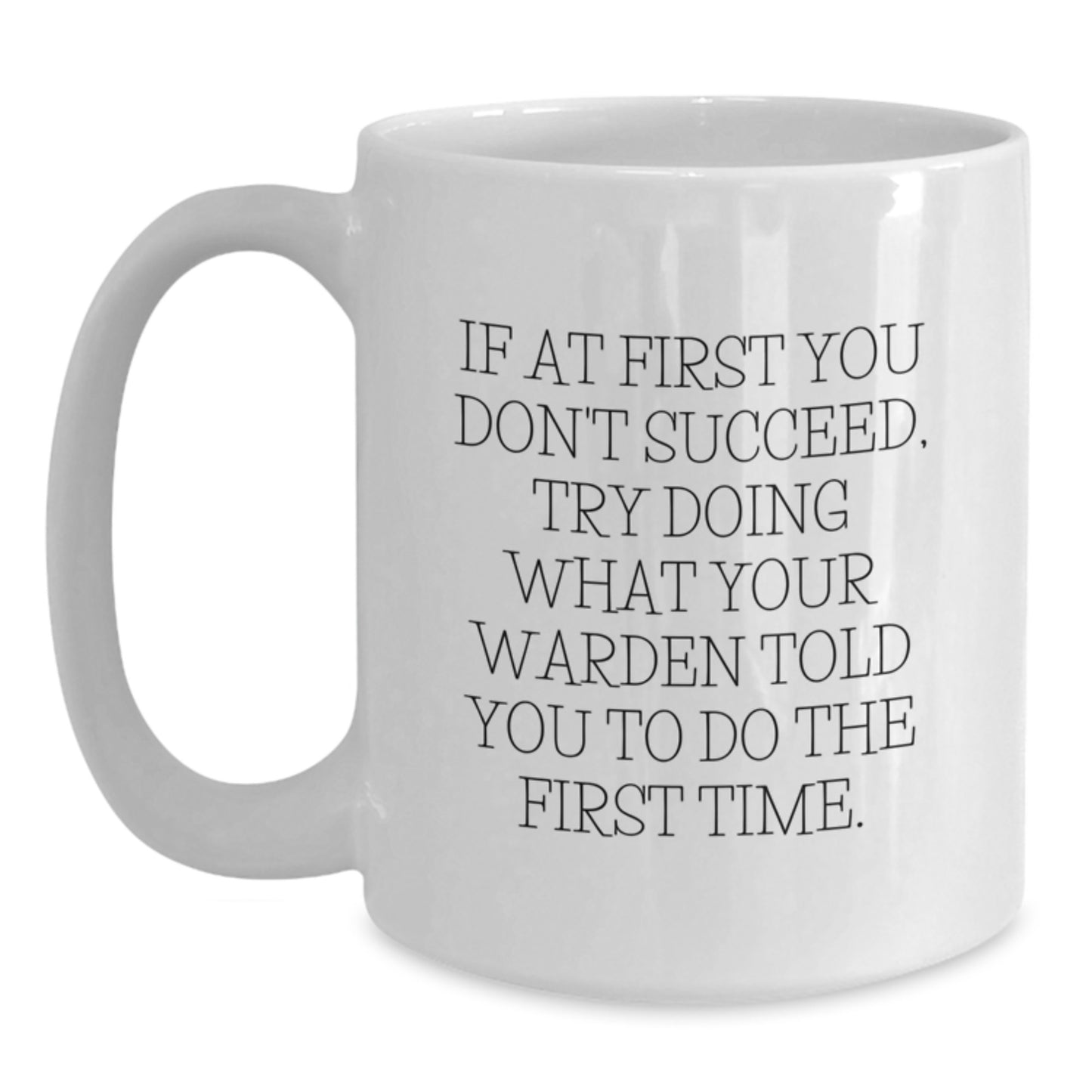 Warden Keepsake White Ceramic Coffee Mug for Him Birthday Gift - Main