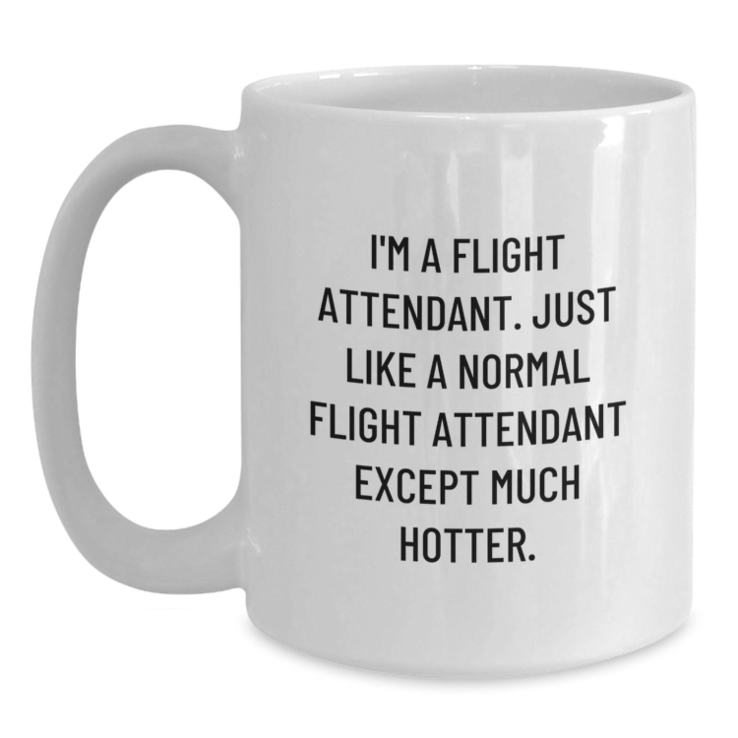 Funny Flight Attendant Gifts from Friends for Flight Attendant - White Coffee Mug for Birthday - Main