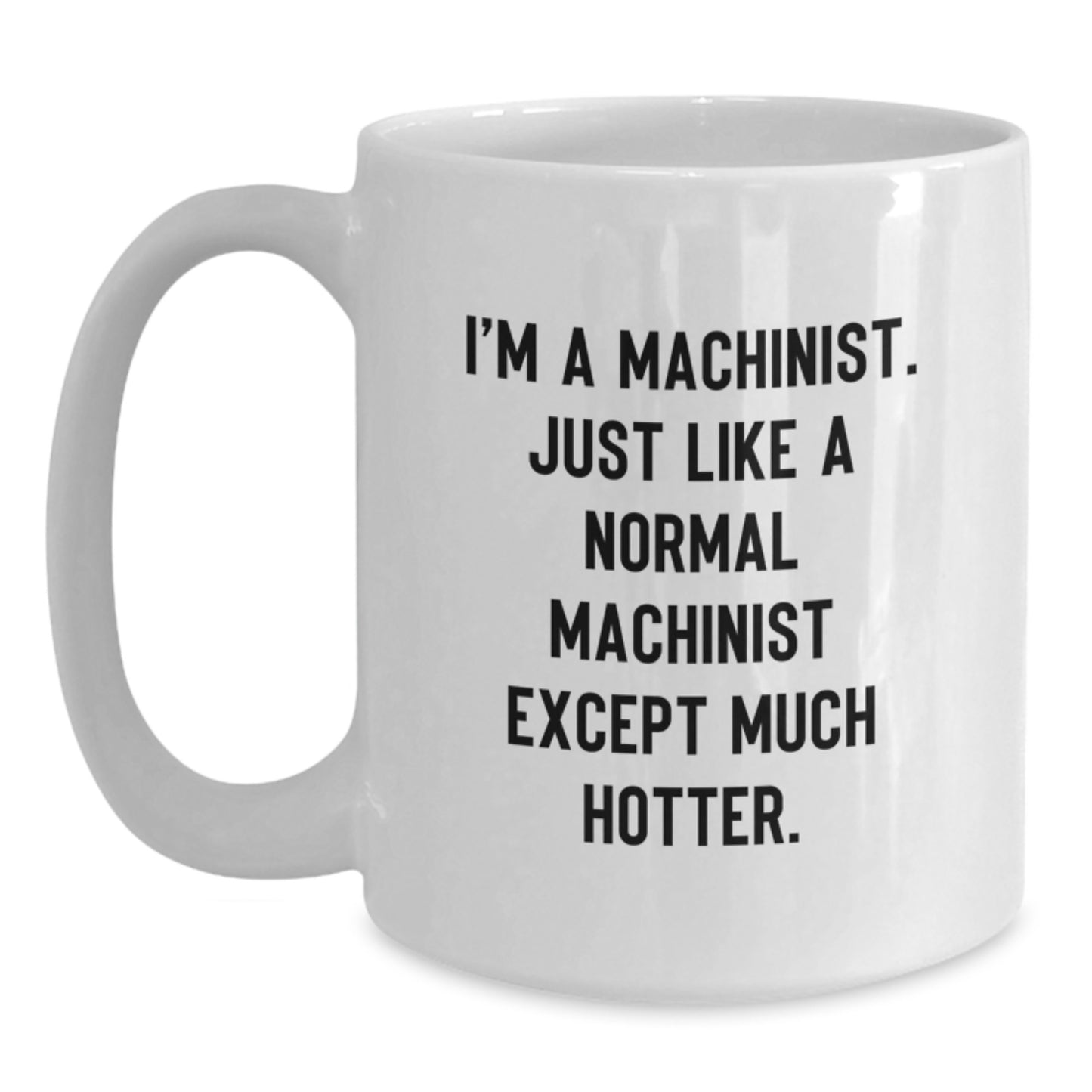 Funny Machinist Gifts for Him, I'm A Machinist White Coffee Mug, Best Father's Day Unique Presents, Gifts from Men to Machinist Friends - Main