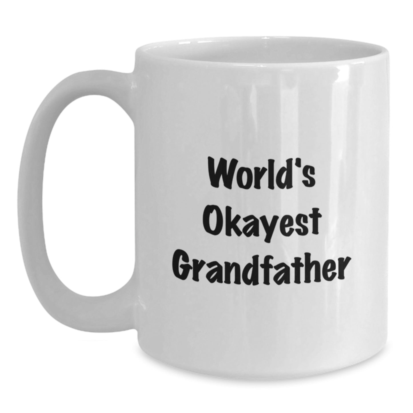 Grandfather Keepsake Mug World's Okayest Grandfather Birthday Gift - Main