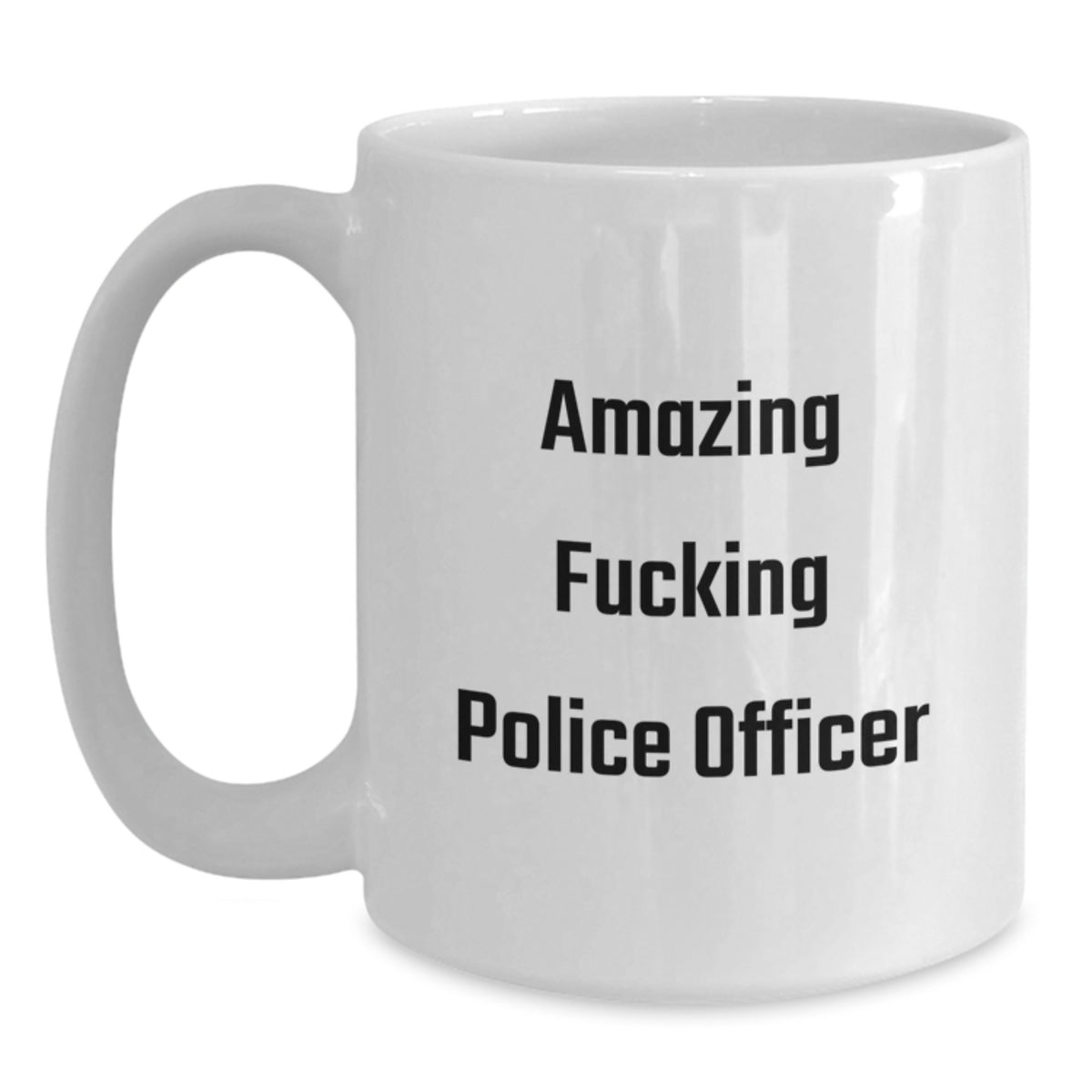 Police Officer Gift For Him - Amazing Fucking Police Officer Keepsake - Main