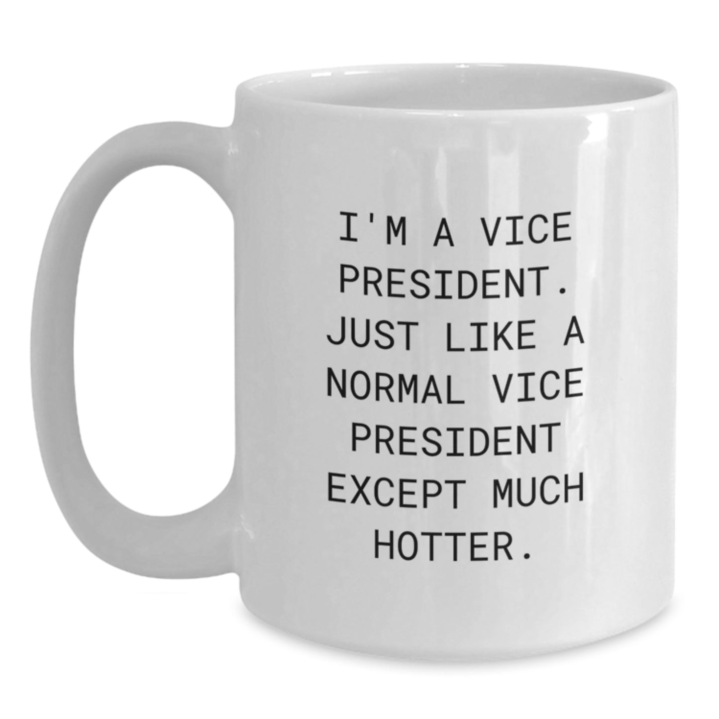 Funny Vice President White Coffee Mug Gifts from Friends, Valentine's Unique Gifts for Vice President, I'm A Vice President Except Much Hotter - Main