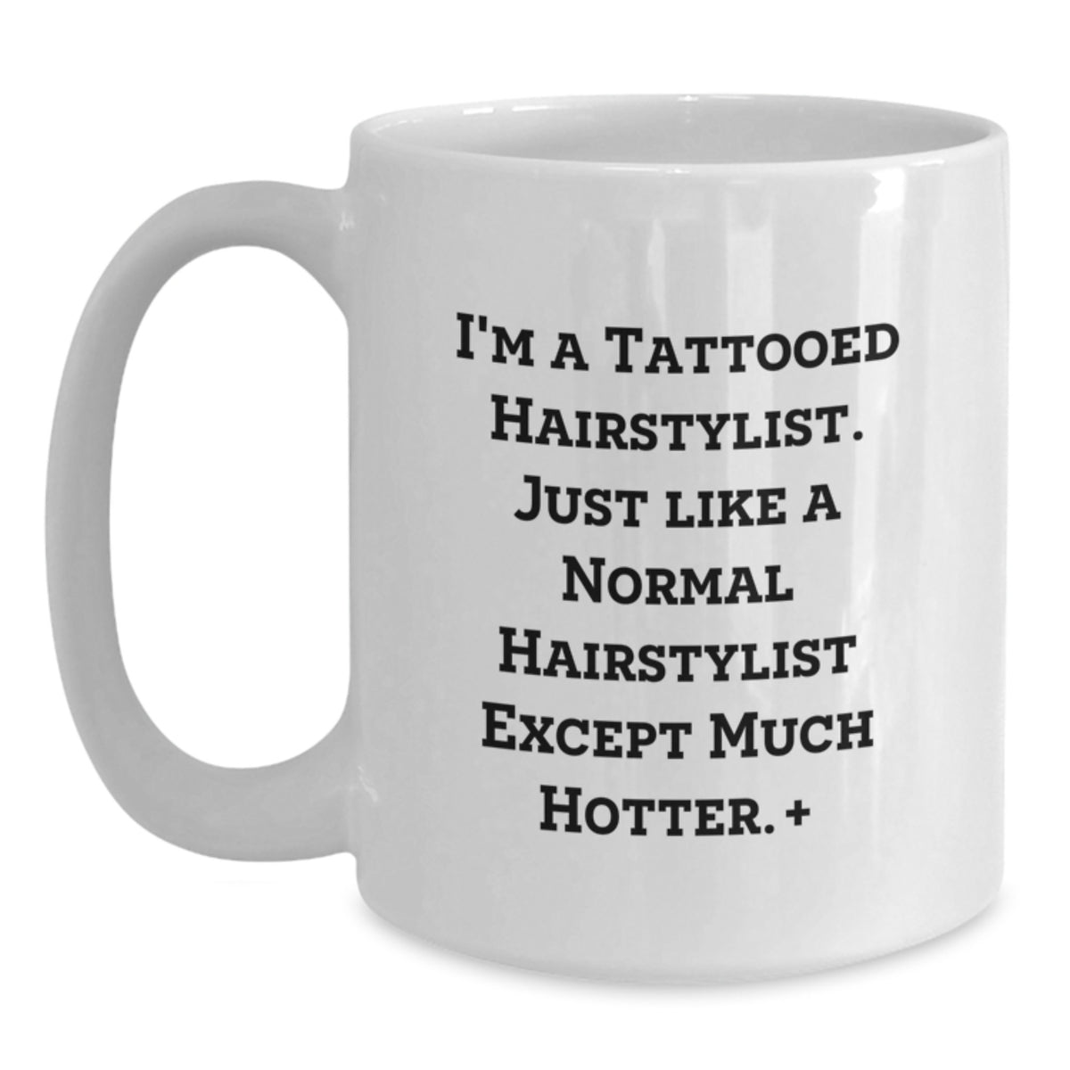 Christmas Gift for Her Playful Tattooed Hairstylist Present Coffee Mug - Main