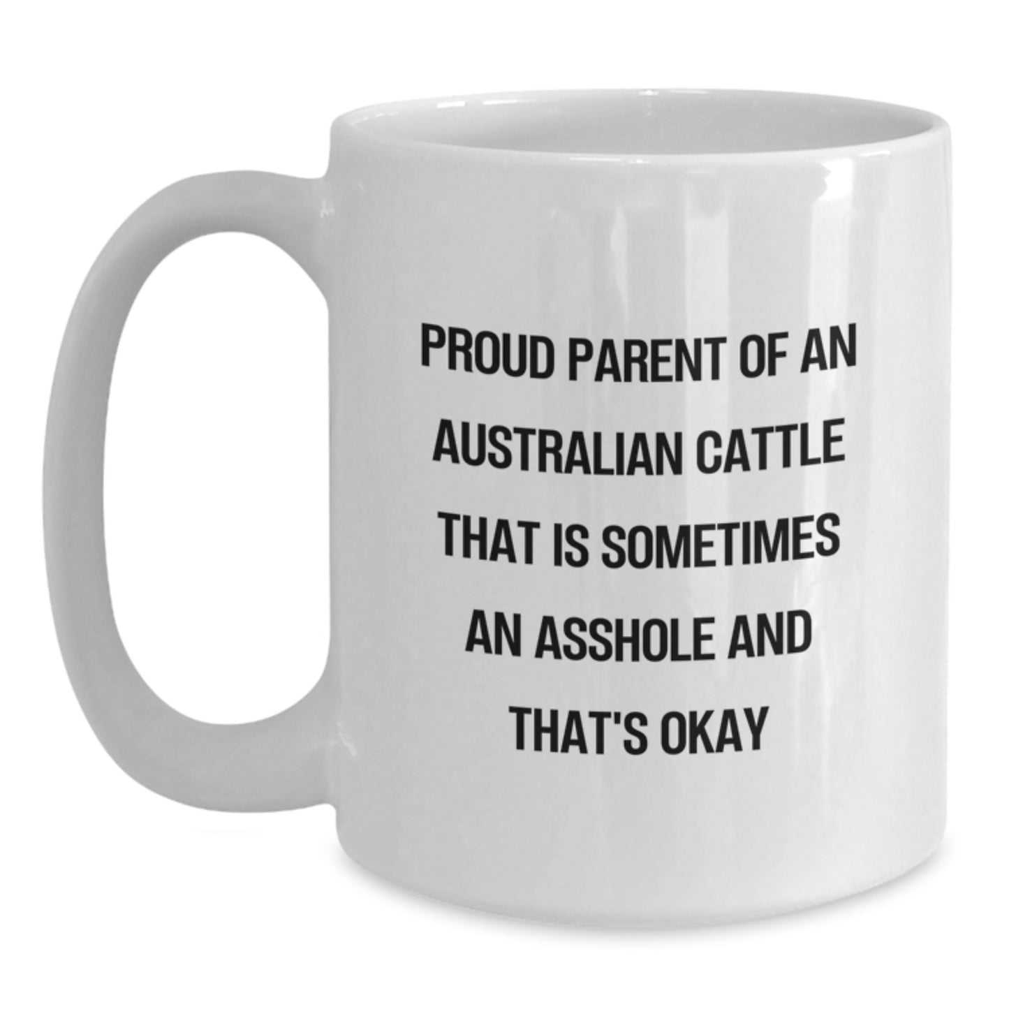 Funny Australian Cattle Dog Gifts for Men, Women, Family - White Coffee Mug - Main