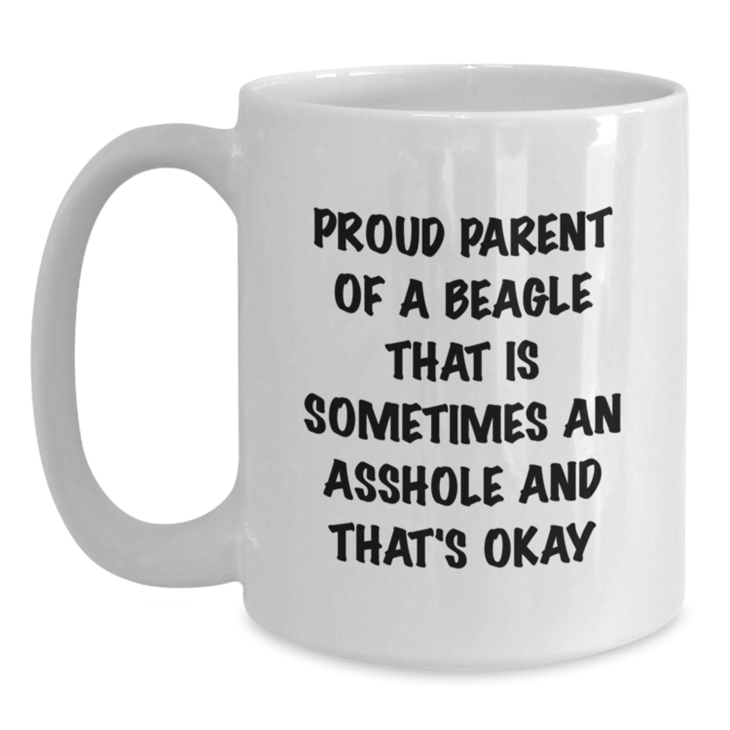 Funny Beagle Dog Lover Gifts from Mom for Beagle Owners White Coffee Mug - Main