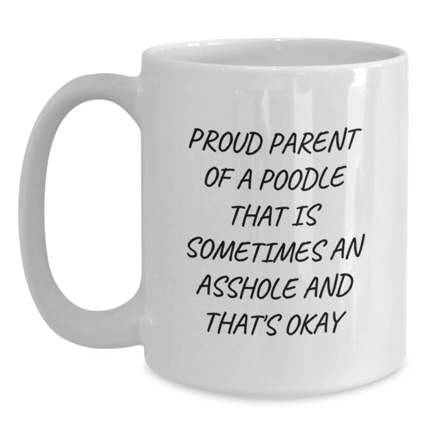 Funny Poodle Dog Parent Gifts White Coffee Mug for Poodle Lovers - Main