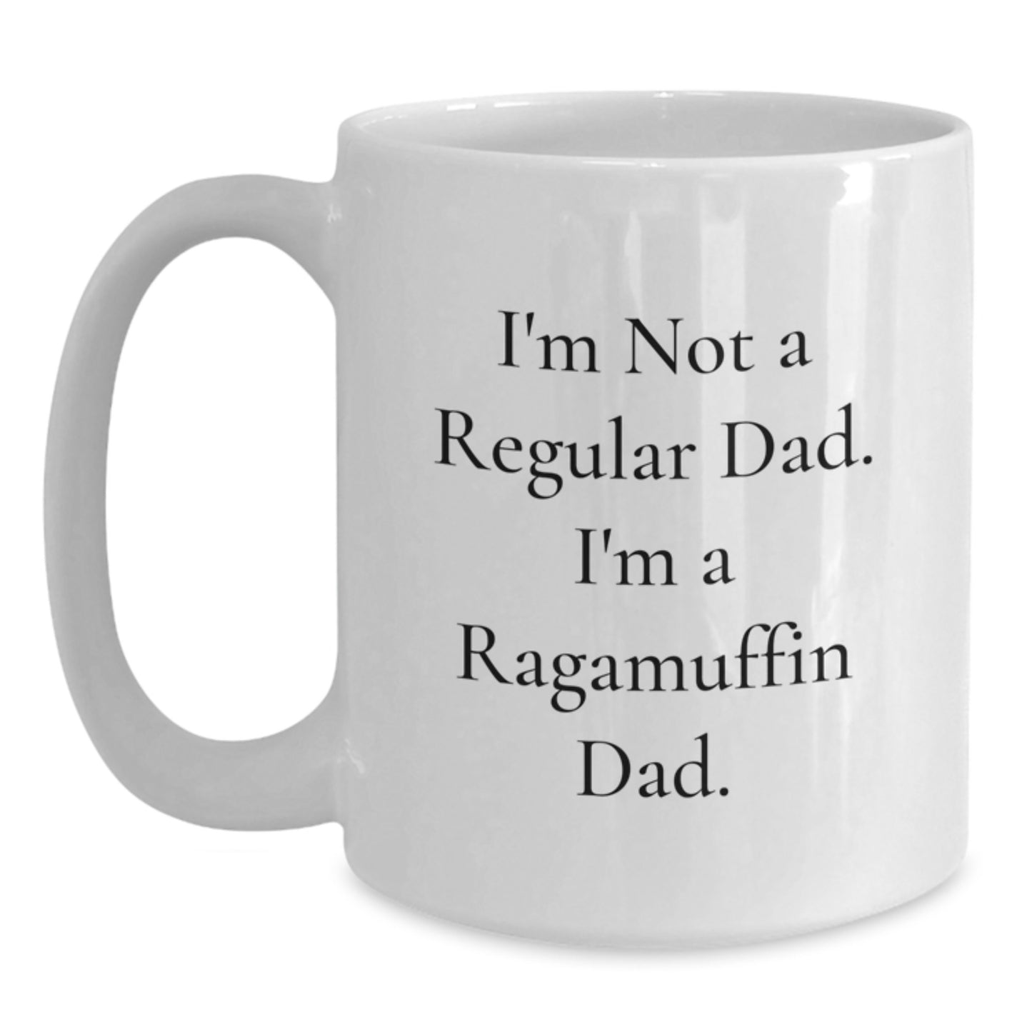Funny Ragamuffin Cat Gifts for Dad White Coffee Mugs for Christmas Unique Presents from Men - Main
