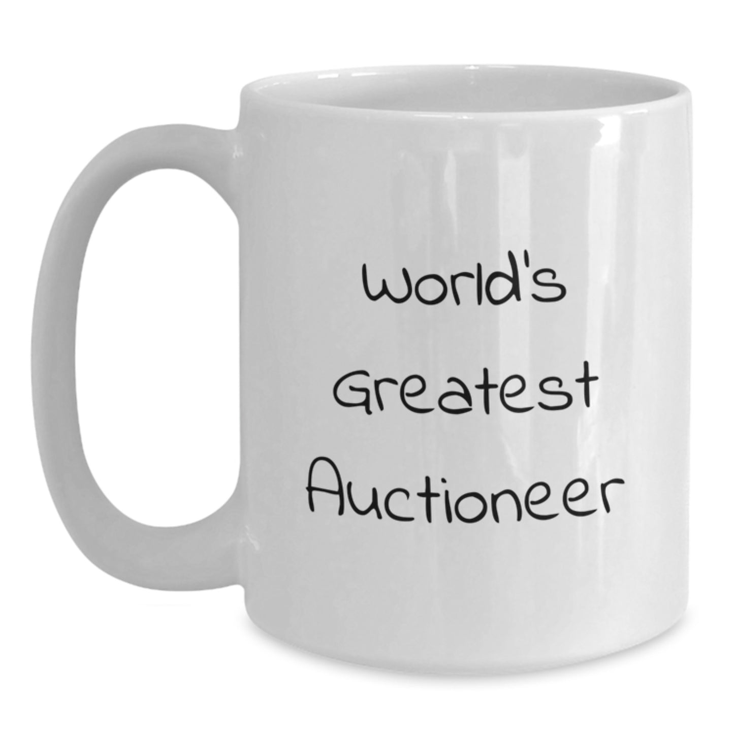 Funny World's Greatest Auctioneer Gifts from Men to Men Valentine's Unique Mug - Main