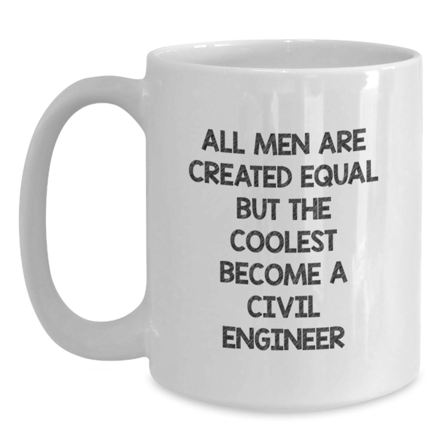 Civil Engineer Keepsake Ceramic White Coffee Mug for Him Birthday Gift - Main