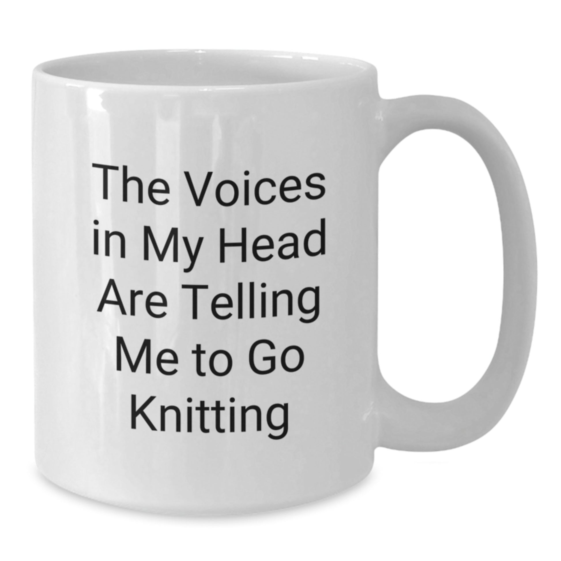 Funny Knitting Quotes Gifts for Knitting Lovers, White Coffee Mug from Friends for Graduation, White Coffee Mug - Additional