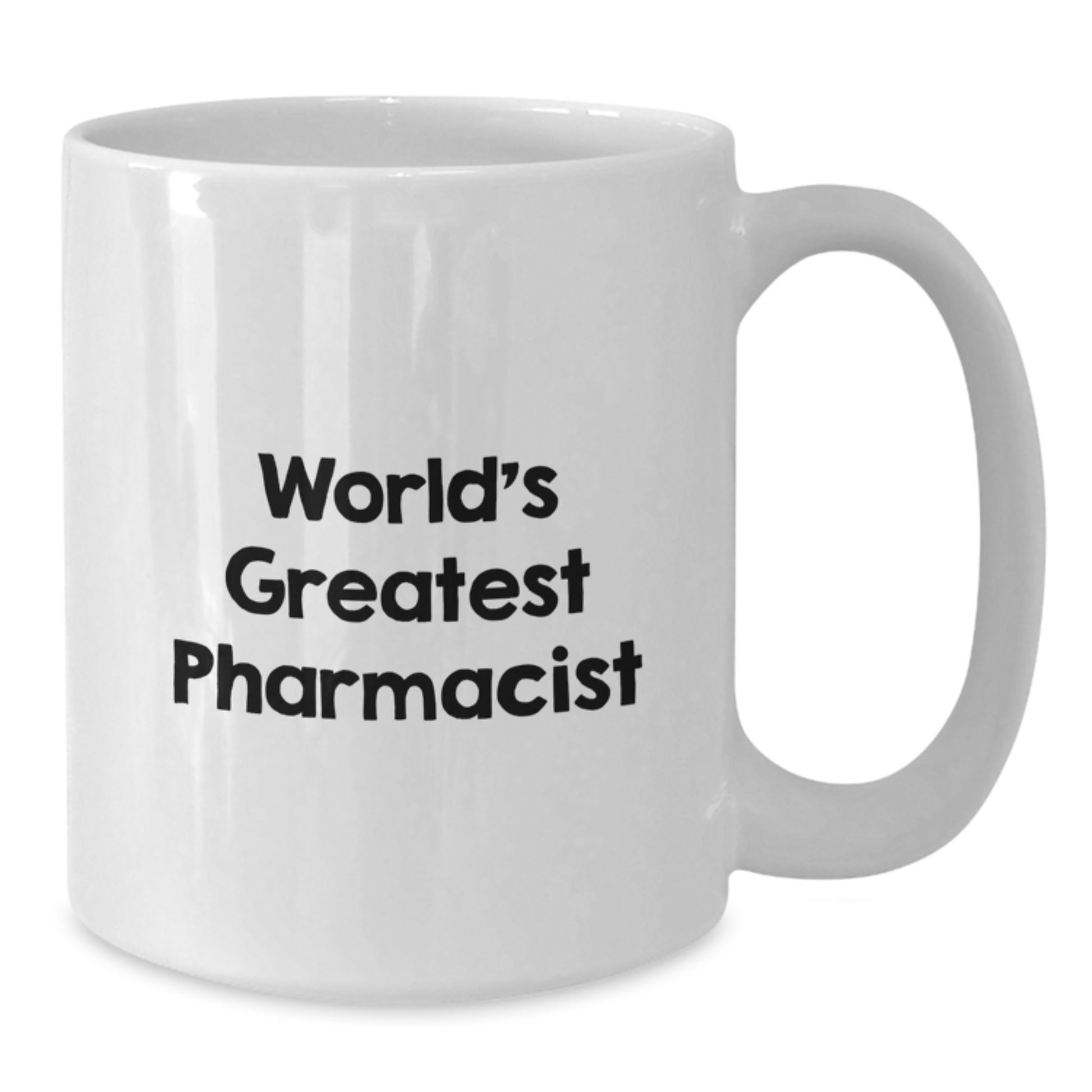 Funny White Coffee Mug Gifts for Pharmacist, 'World's Greatest Pharmacist' Men Women Birthday Unique Gifts from Friends - Additional