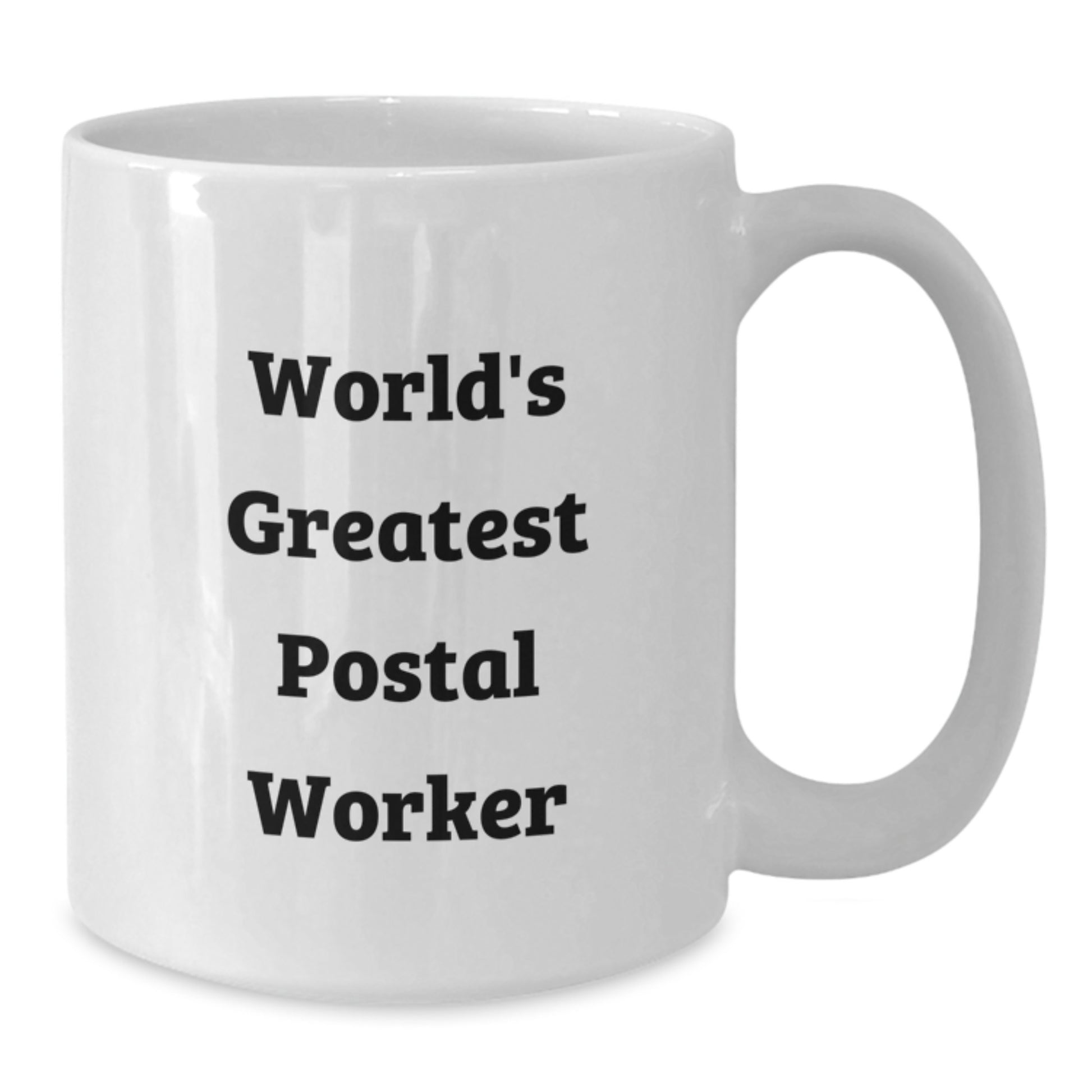 Funny World's Greatest Postal Worker Gifts for Men, Unique White Coffee Mug from Friends and Family, Funny Valentine's Present - Additional