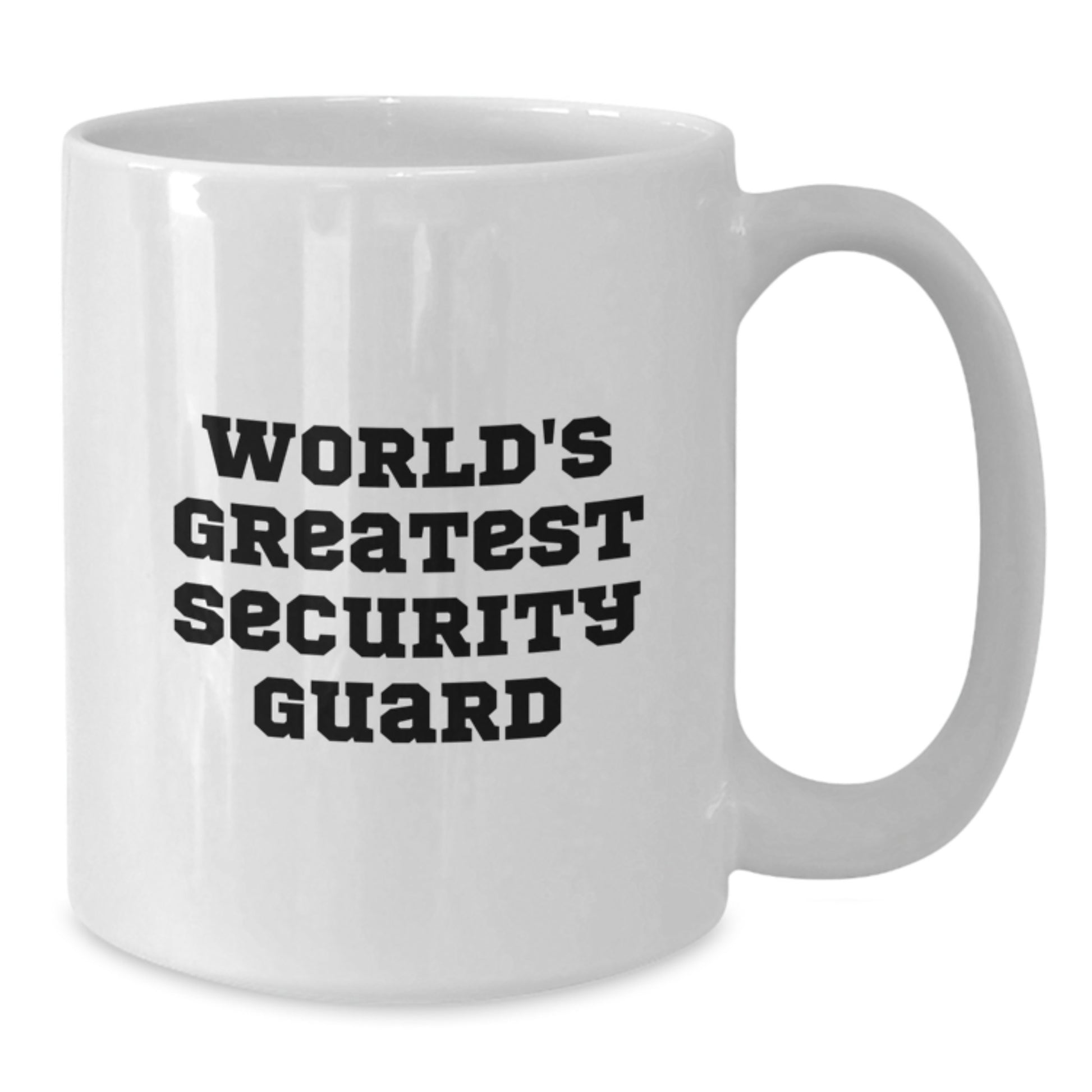 Funny World's Greatest Security Guard Christmas Unique Gifts from Friends for Security Guard White Coffee Mug - Additional