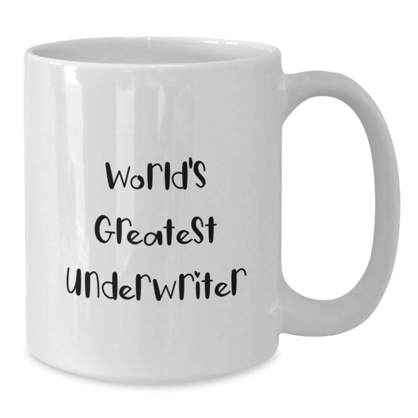 Funny Underwriter Gifts from Friends to Family - 'World's Greatest Underwriter' White Coffee Mug, Christmas Unique Gifts for Underwriter, White Coffee Mug, Underwriter - Additional