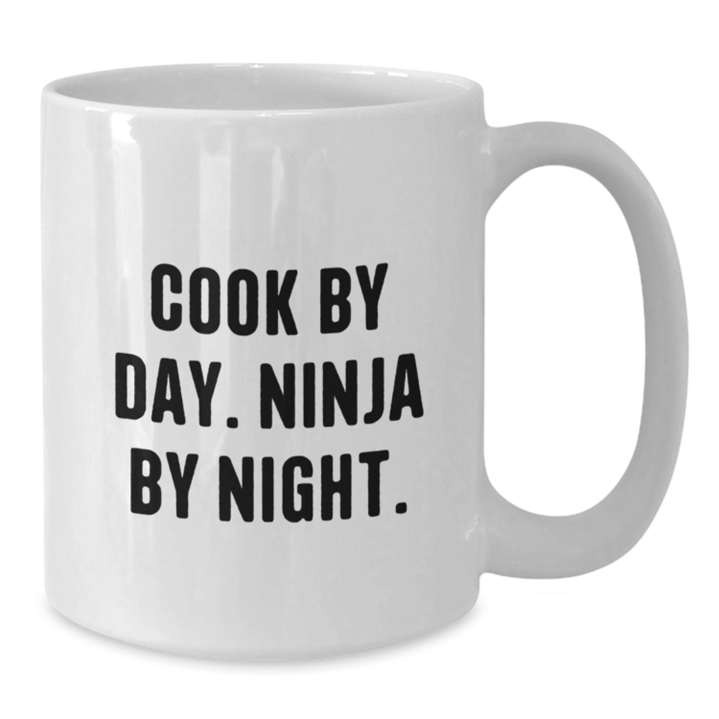 Funny Cook White Coffee Mugs Gifts from Men to Cook Friends, Christmas Unique Mug, Ceramic 11oz or 15oz Capacity - Additional