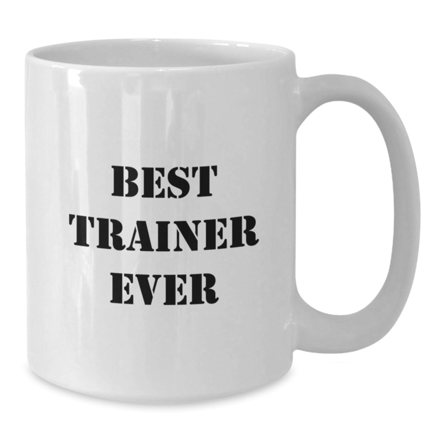 Funny Trainer Quotes Gifts for Trainer, White Coffee Mug, Best Trainer Ever Christmas Unique Gifts from Friends - Additional
