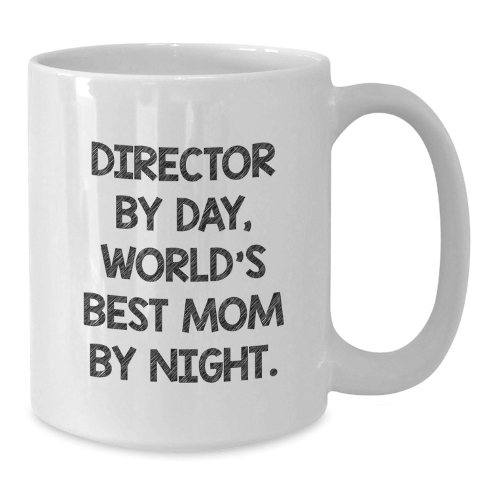 Director Gifts, Funny Graduation Unique White Coffee Mugs for Director By Day, World's Best Mom By Night, Gifts from Men, Women, Friends, Coworkers, Family - Additional