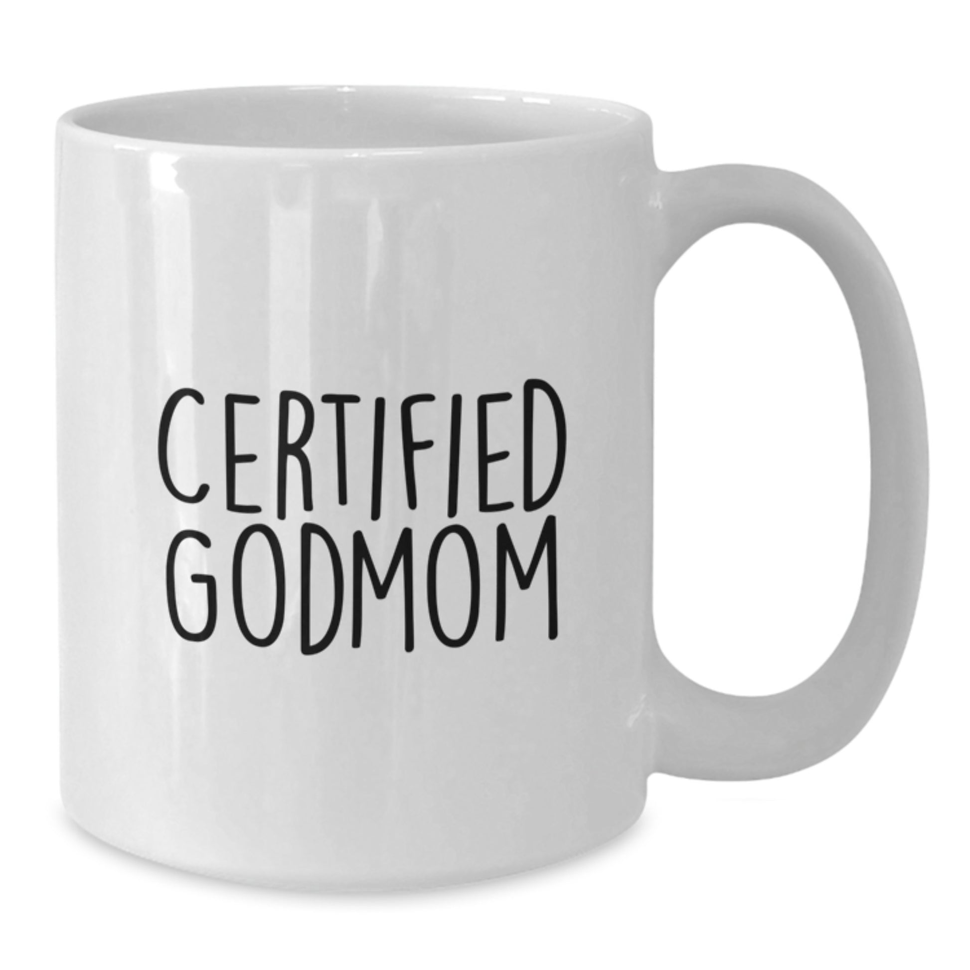 Funny Certified Godmom Gifts from Friends to Godmom for Graduation, White Coffee Mug, 'You're a Godmom, Not a Superhero, But You're Still Amazing!' - Additional