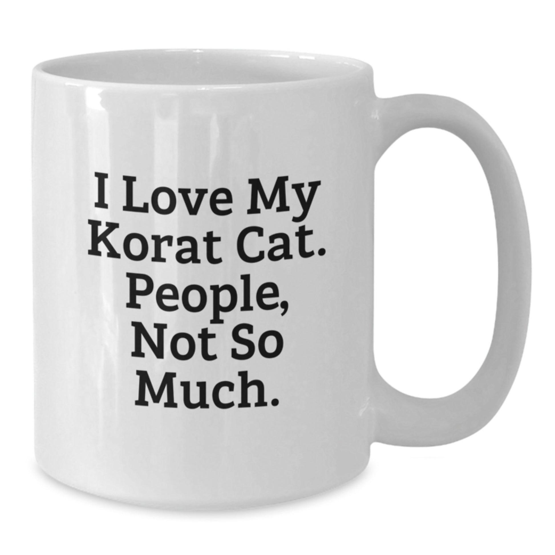 Korat Cat Gifts Fun White Coffee Mugs Unique Christmas Unique Korat Cat Lovers Gifts from Family Friends - Additional