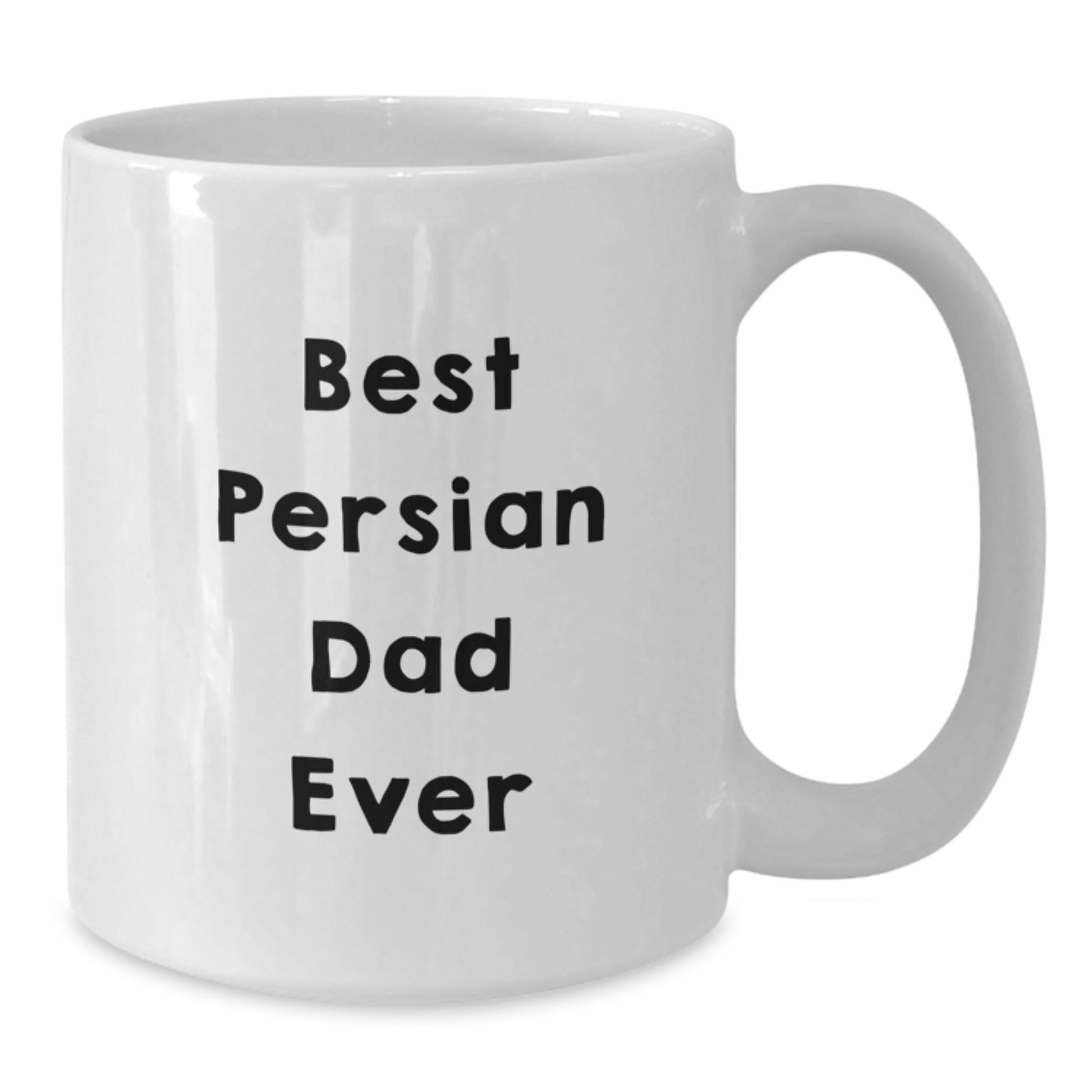 Funny Persian Cat Dad Gifts for Men from Friends for Birthday Unique Gifts - White Coffee Mug - Additional