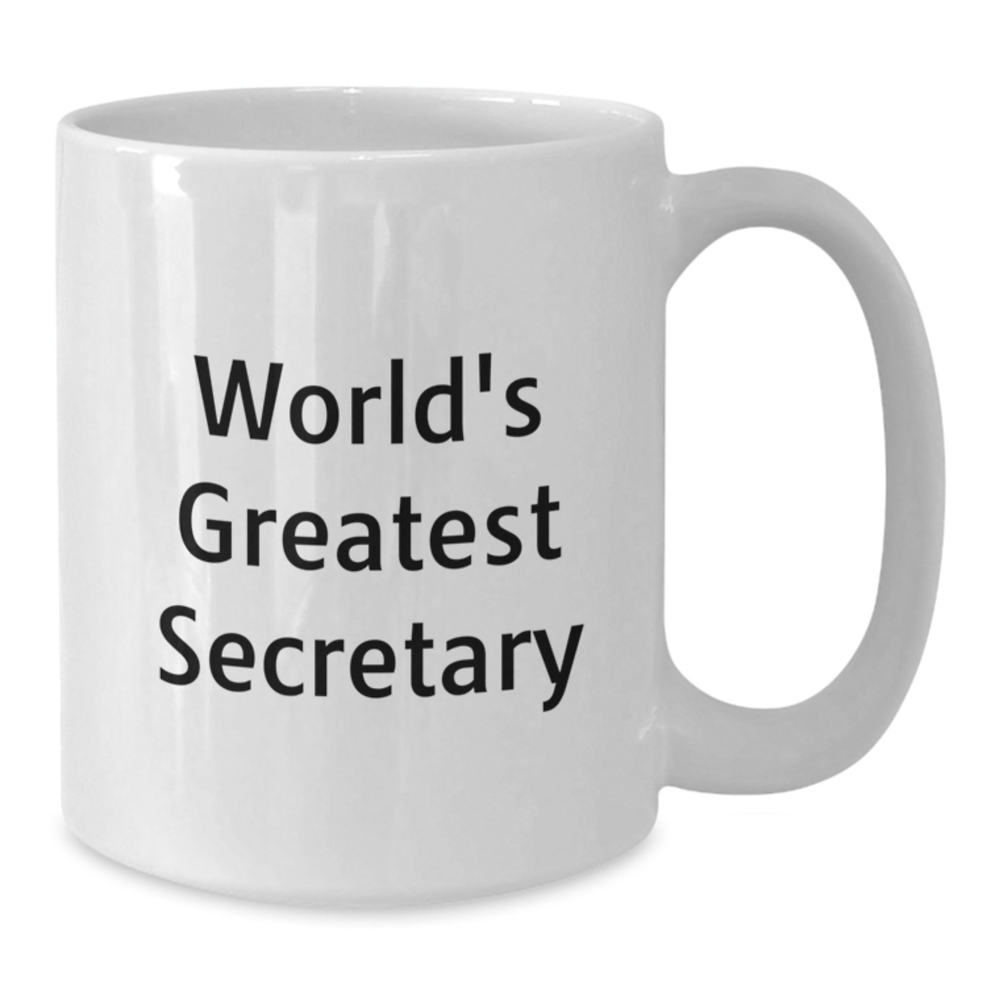Funny Gifts from Boss to Secretary, World's Greatest Secretary White Coffee Mug, Valentine's Unique Gifts for Men Women Friends Coworkers Family - Additional