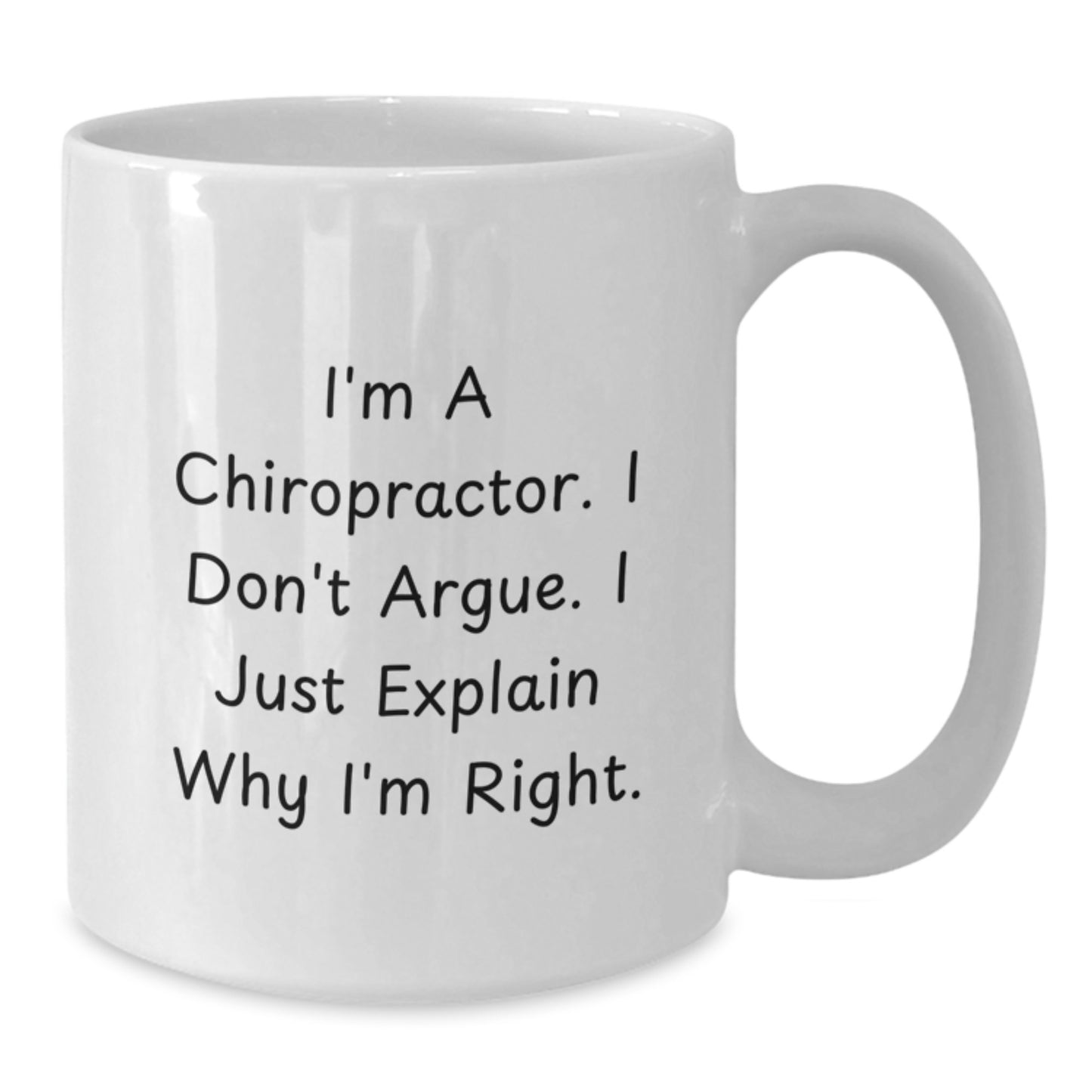 Chiropractor White Coffee Mug Funny Gift from Friends to Chiropractor, Graduation Unique Gifts for Men Women Coworkers Family - Additional