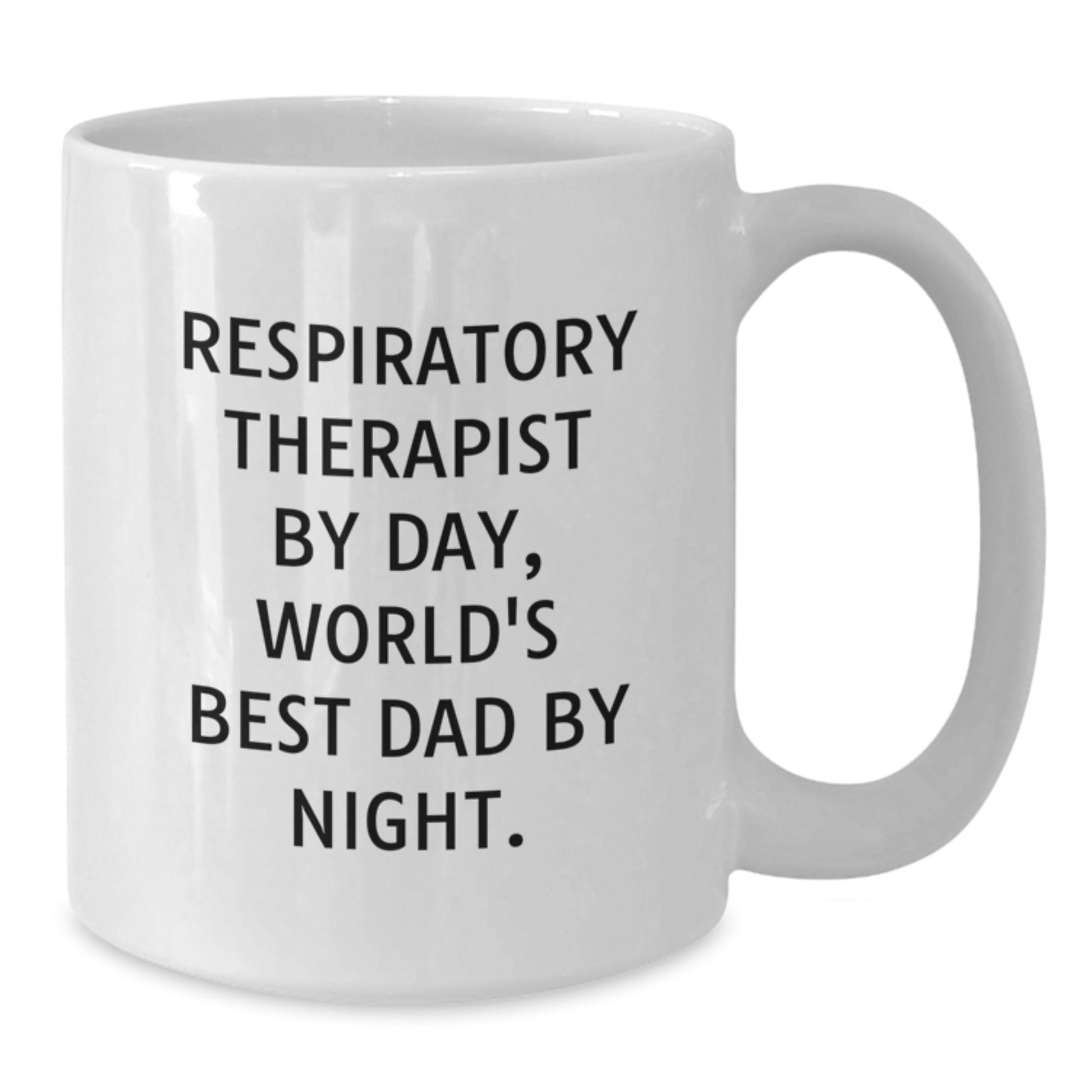 Funny Inspirational Gifts for Respiratory Therapist World's Best Dad White Coffee Mug Unique Christmas Unique Gifts from Family to Respiratory Therapist - Additional