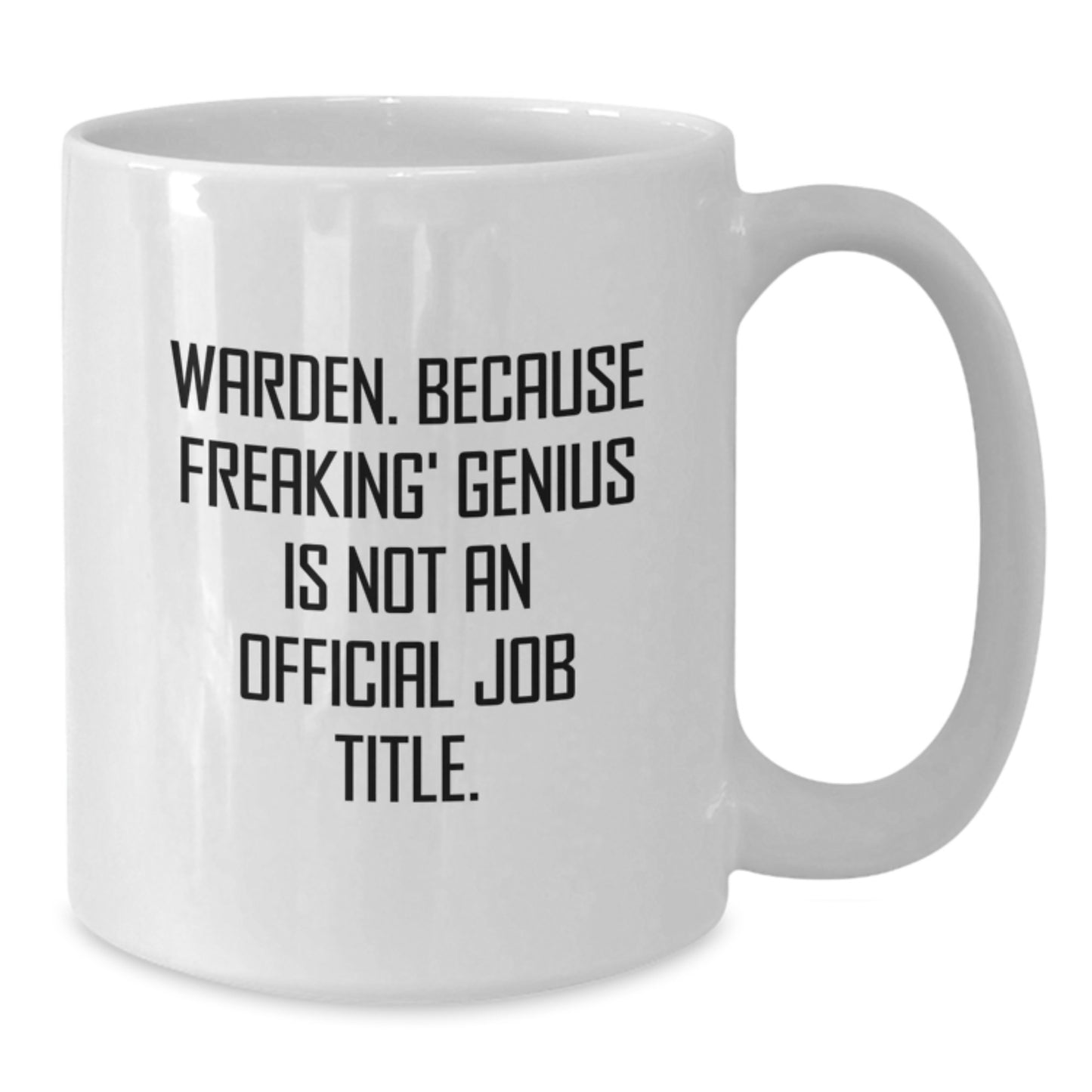 Funny Warden White Coffee Mug Gifts from Friends to Warden Men for Christmas Unique Presents - Additional