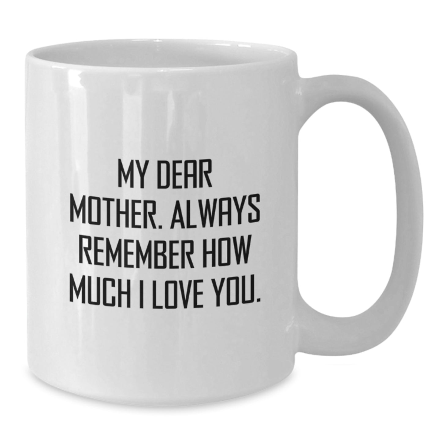 Mother's Day Unique Gift Ideas Funny White Coffee Mugs Gifts from Family to Mother - Always Remember How Much I Love You. - Additional