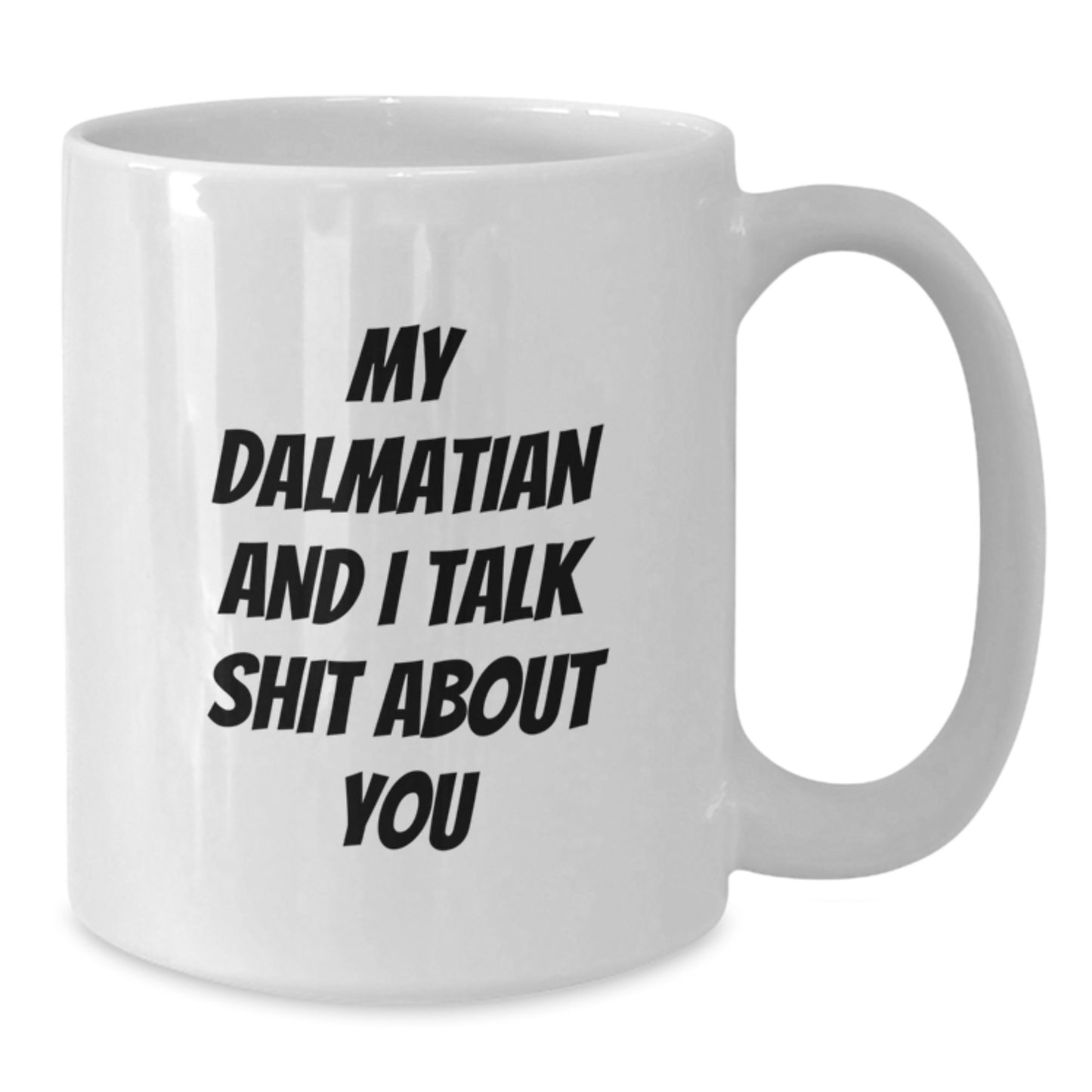 Funny Dalmatian Dog Christmas Unique Gifts for Friends White Coffee Mug - Additional