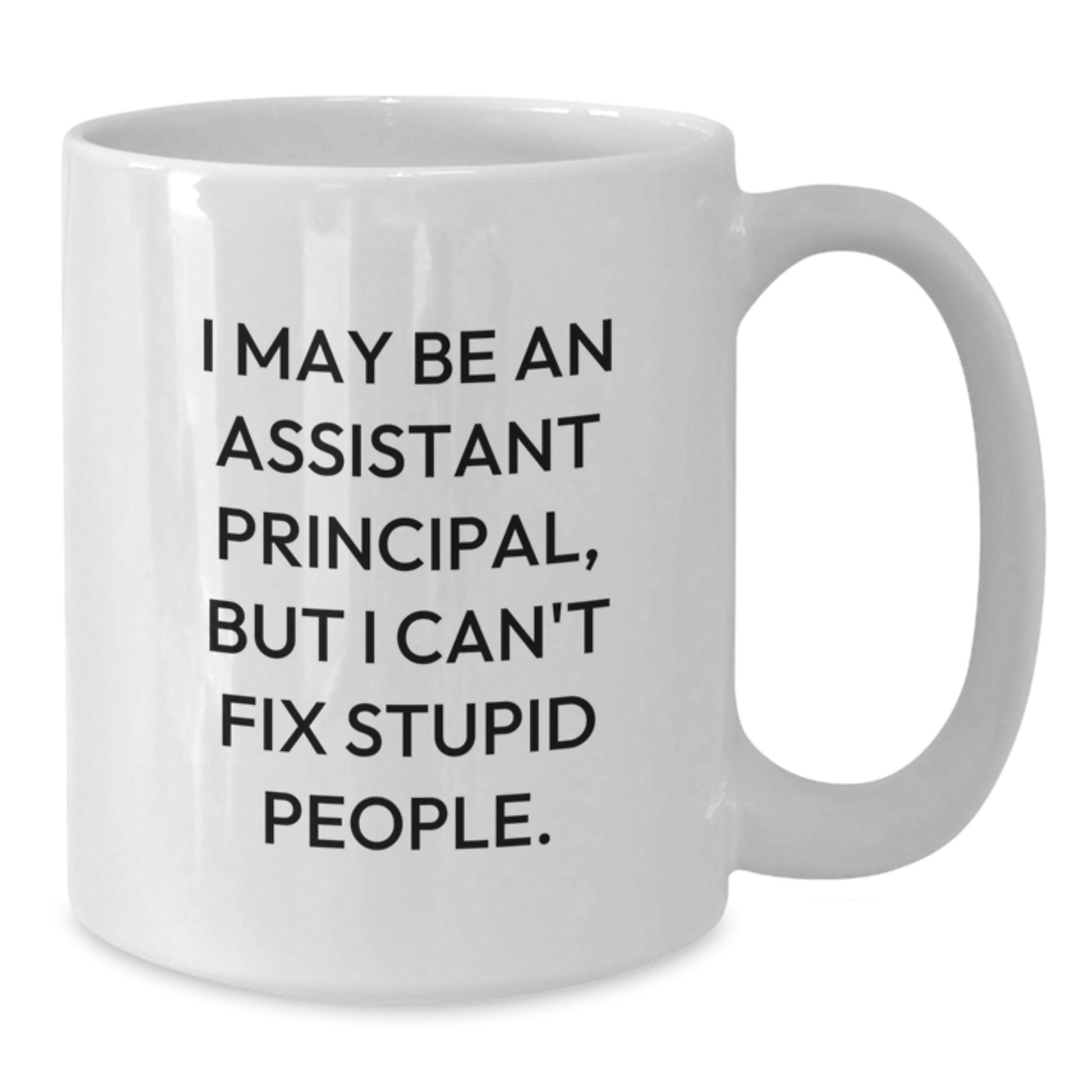 Funny Assistant Principal Gifts from Friends, White Coffee Mug for Valentine's Unique Gift for Assistant Principals - Additional