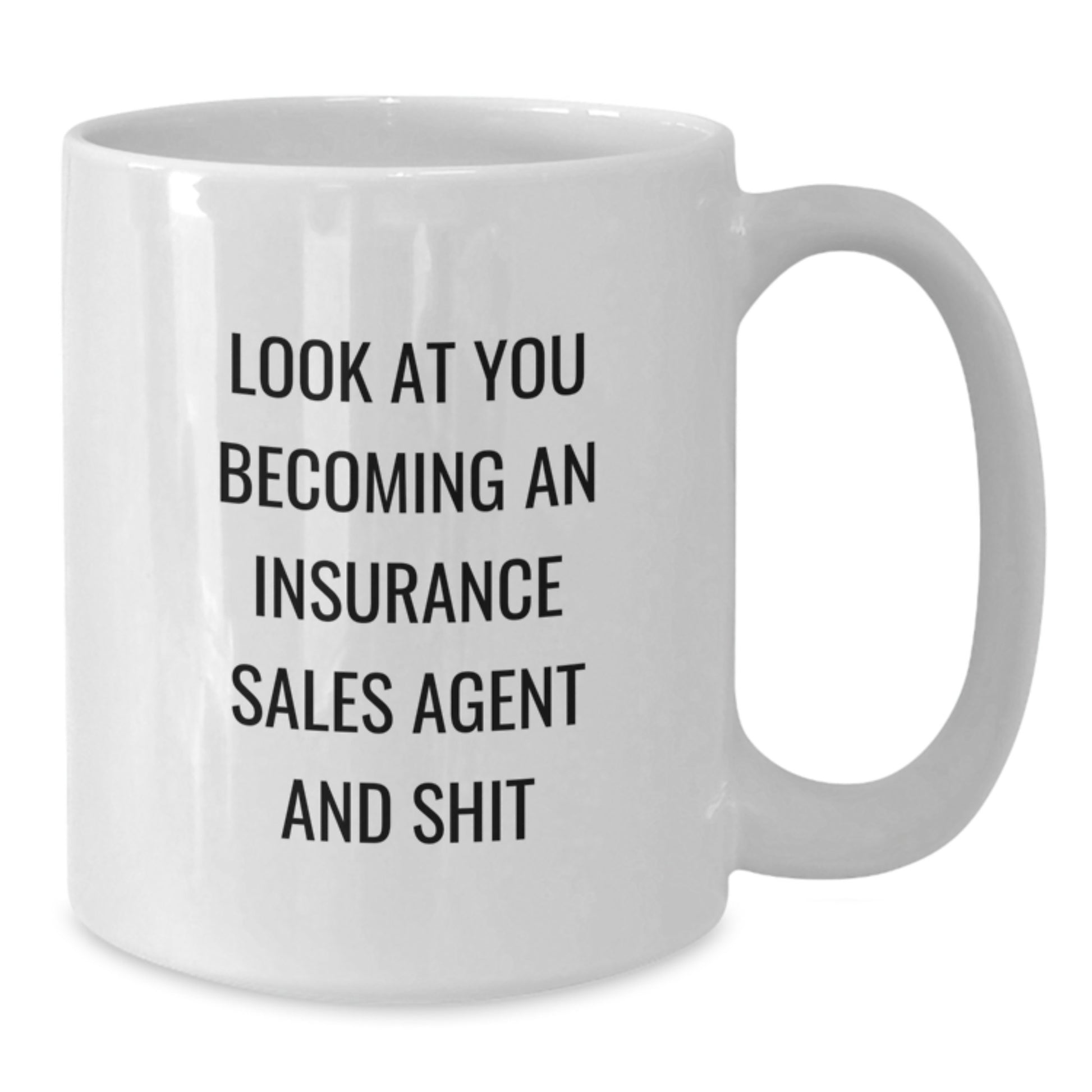 Funny Insurance Sales Agent Gifts from Friends, White Coffee Mug for Graduation Unique Gifts for Insurance Sales Agent Men - Additional