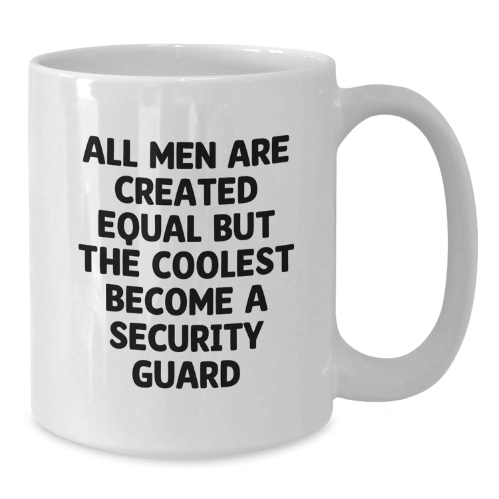 Funny Security Guard Gifts from Family - Men Become Security Guard White Coffee Mugs for Security Guard Lovers, Unique Mother's Day Unique Gifts - Additional