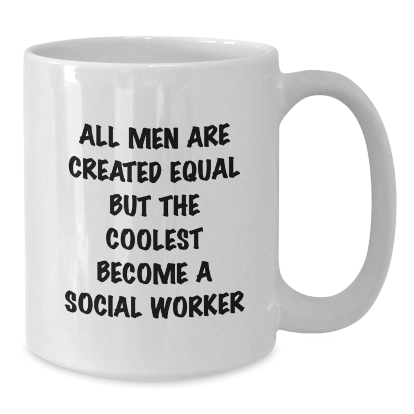 Funny Social Worker Gifts, White Coffee Mugs for Social Worker Men Becoming Coolest, Birthday Unique Gifts from Friends to Family - Additional