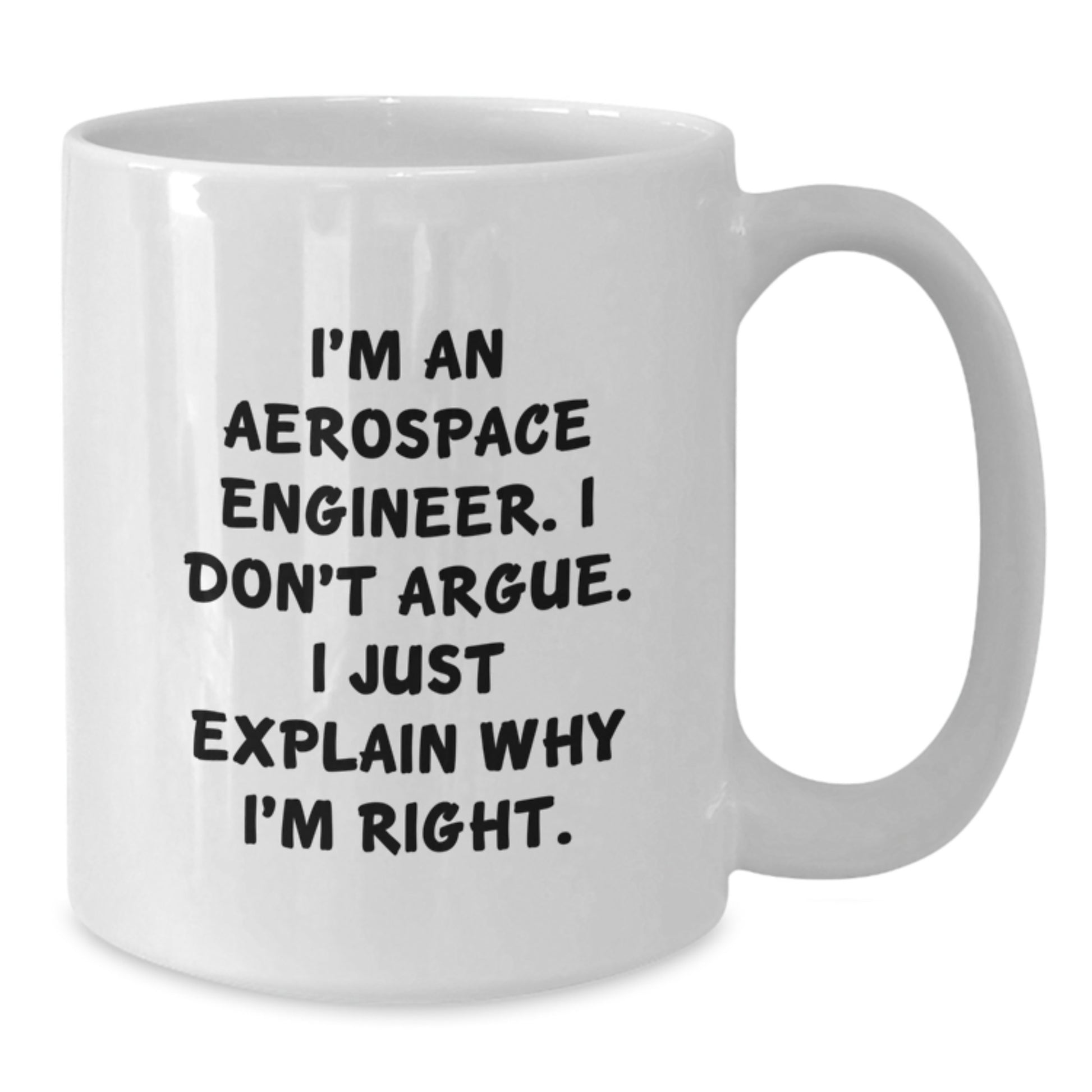 Aerospace Engineer Keepsake White Coffee Mug for Him Birthday Gift - Additional