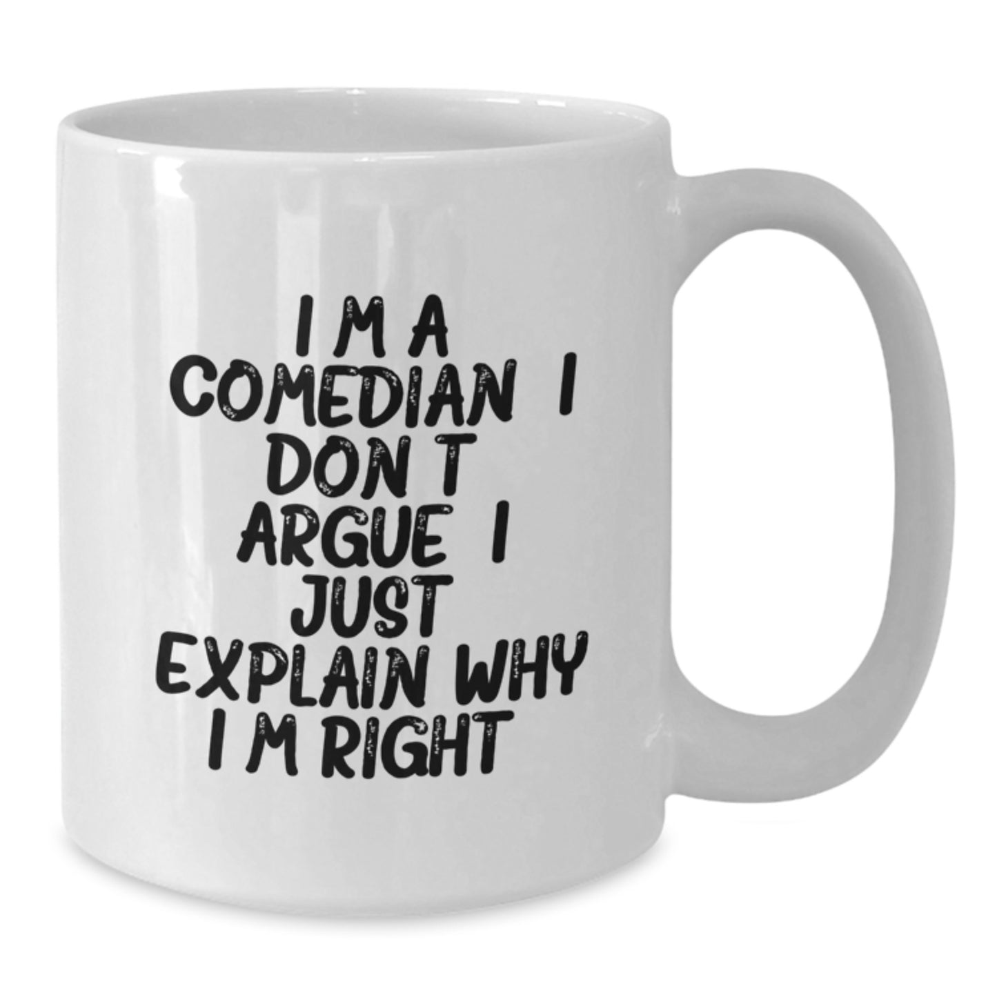 Funny Comedian Gifts, White Coffee Mug for Comedian Lovers, Graduation Unique Gifts from Friends - Additional